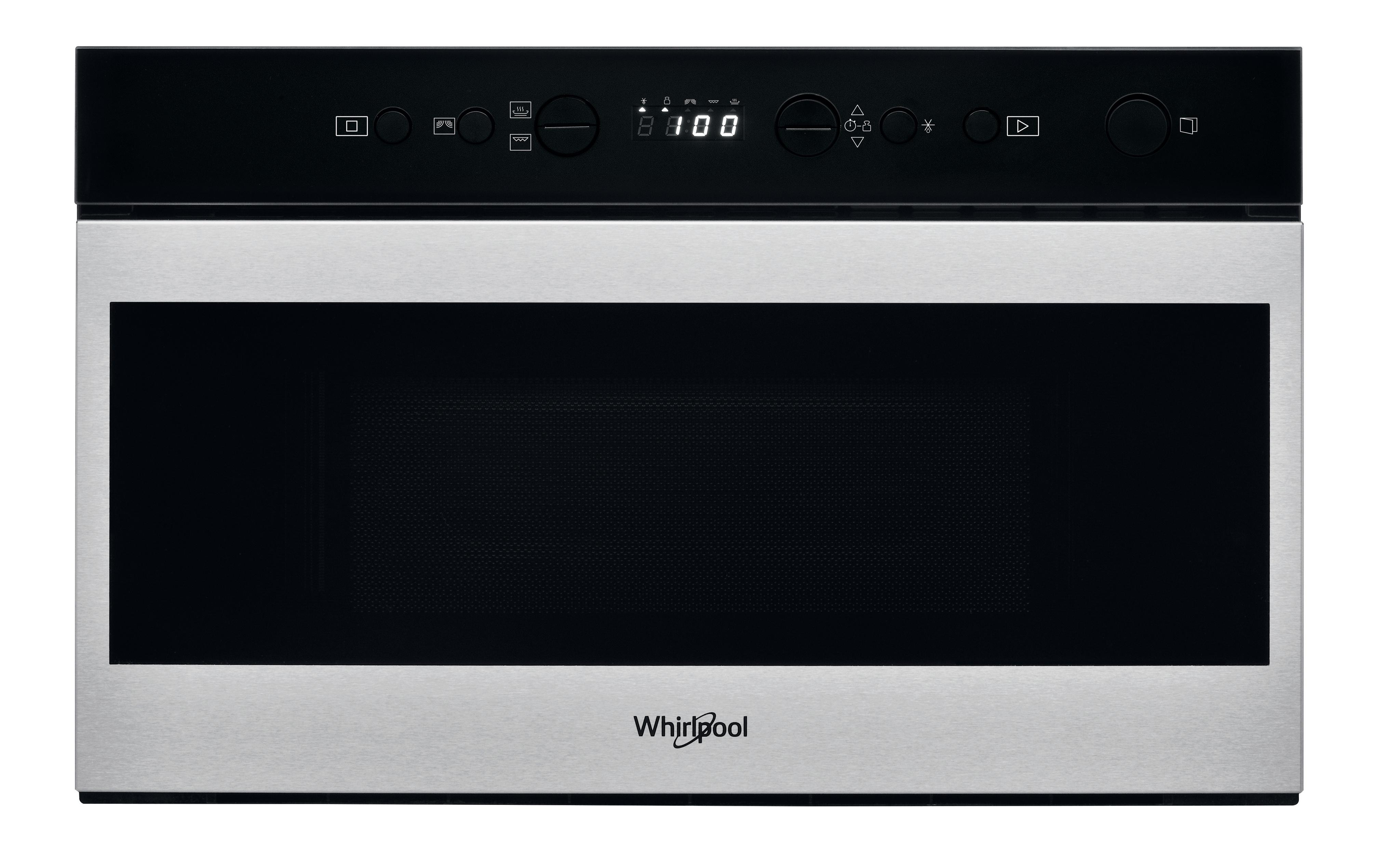 Whirlpool Microunde Încorporabil W7 MN840 Stainless steel Electronic 22 Funcţie MW şi grill 750 Frontal