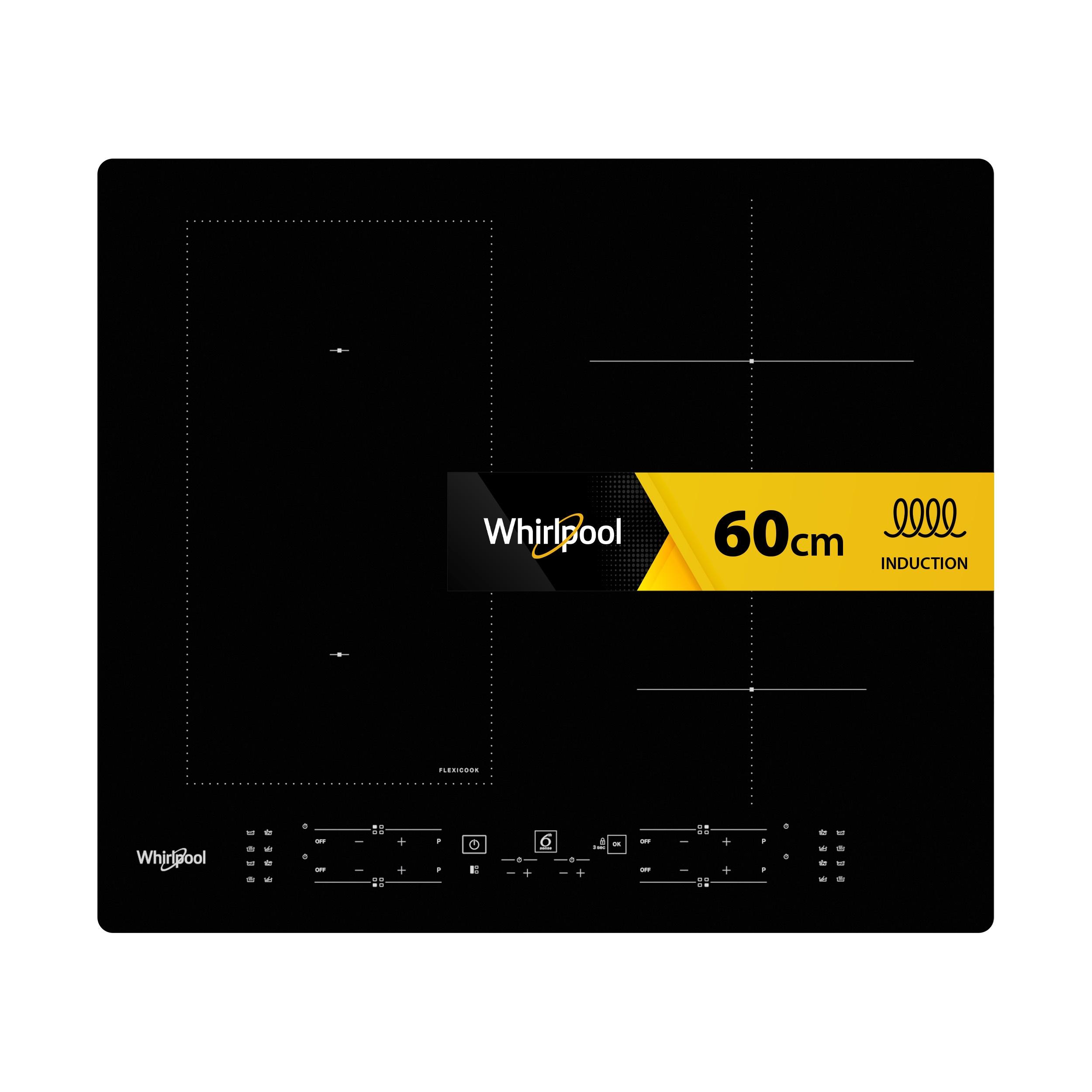 Whirlpool Plită WL B8160 NE Negru Induction vitroceramic Frontal