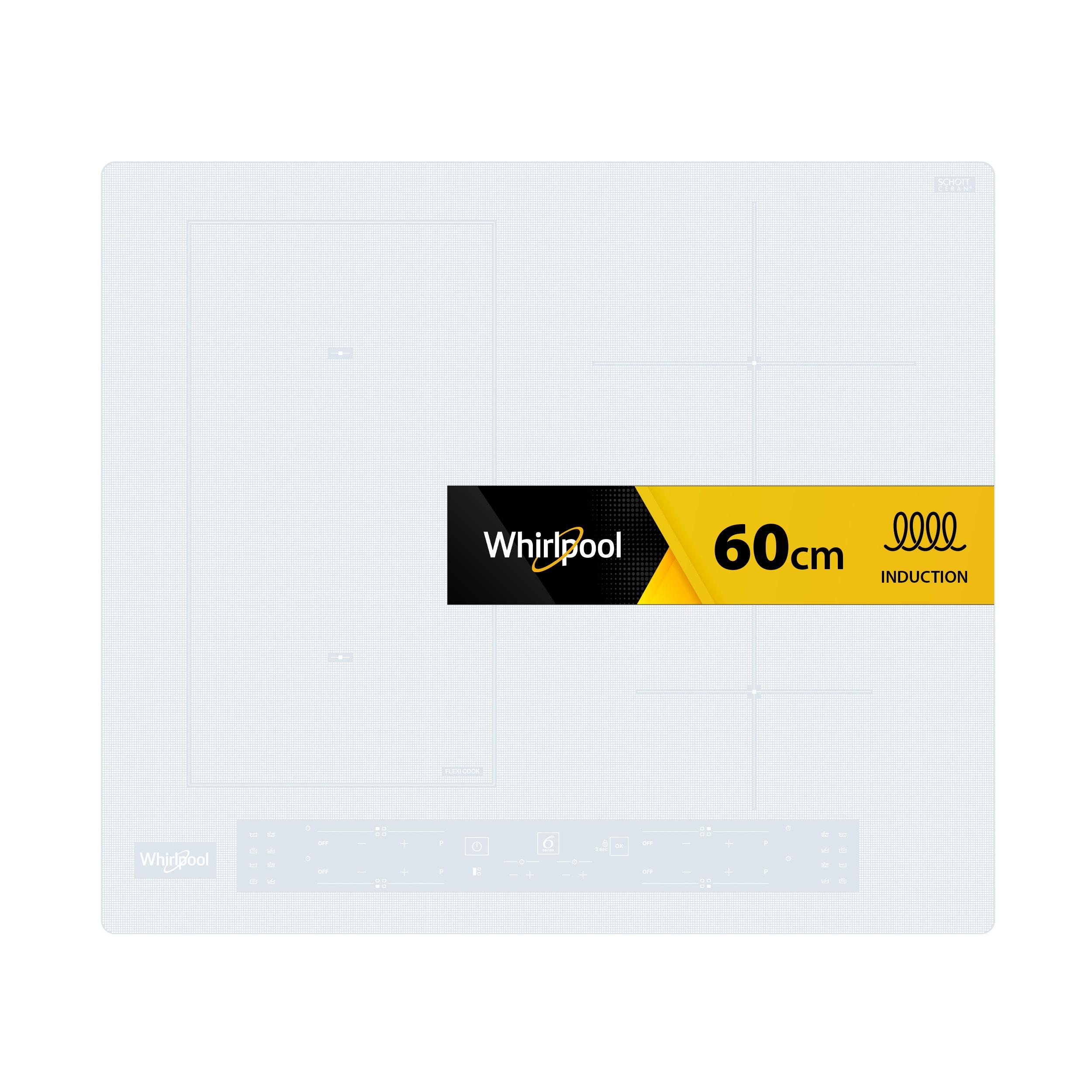 Whirlpool Encimera WL B4560 NE/W Blanco Induction vitroceramic Frontal