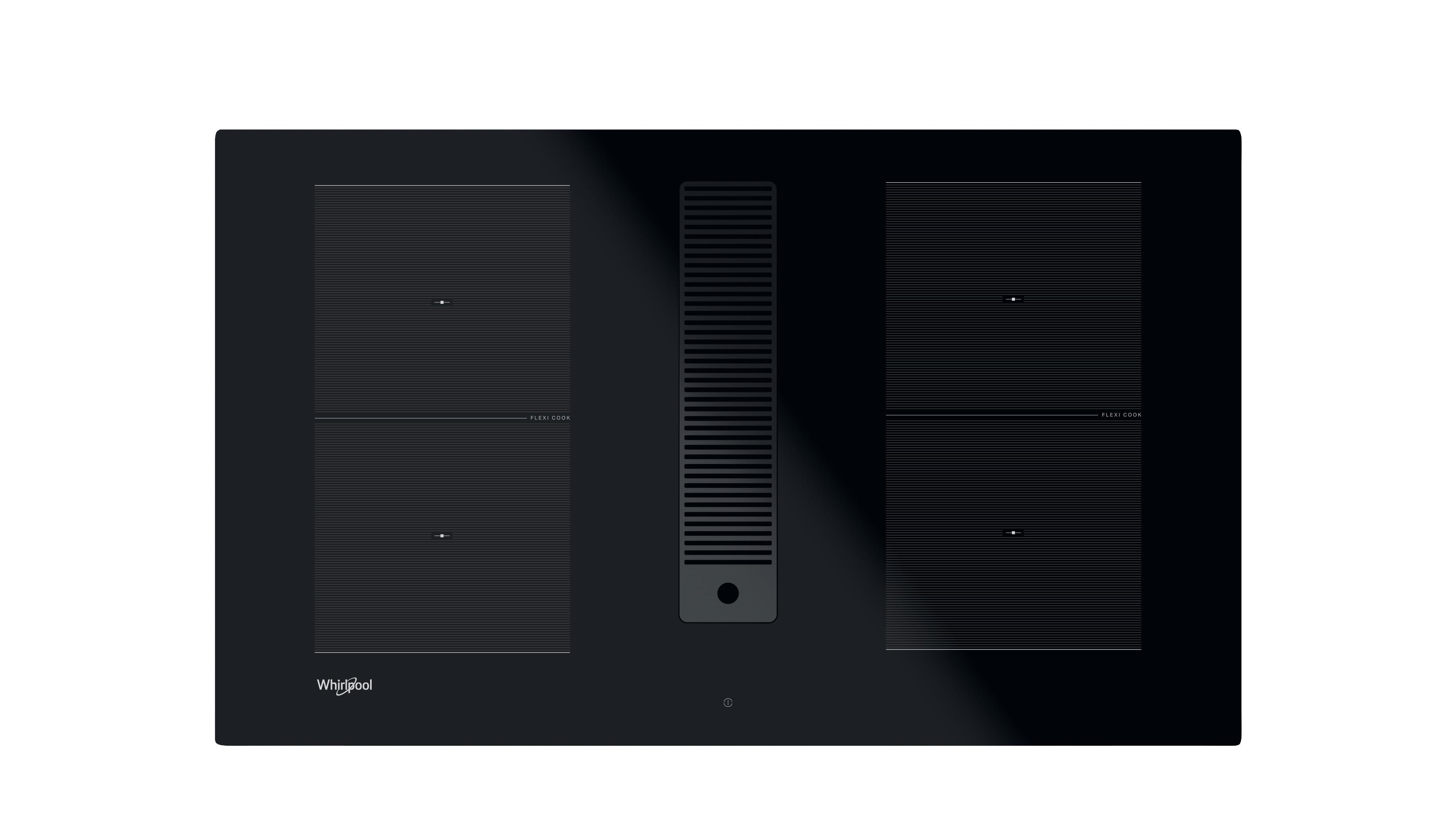 Whirlpool Venting cooktop WVHF83BB Zwart Frontal