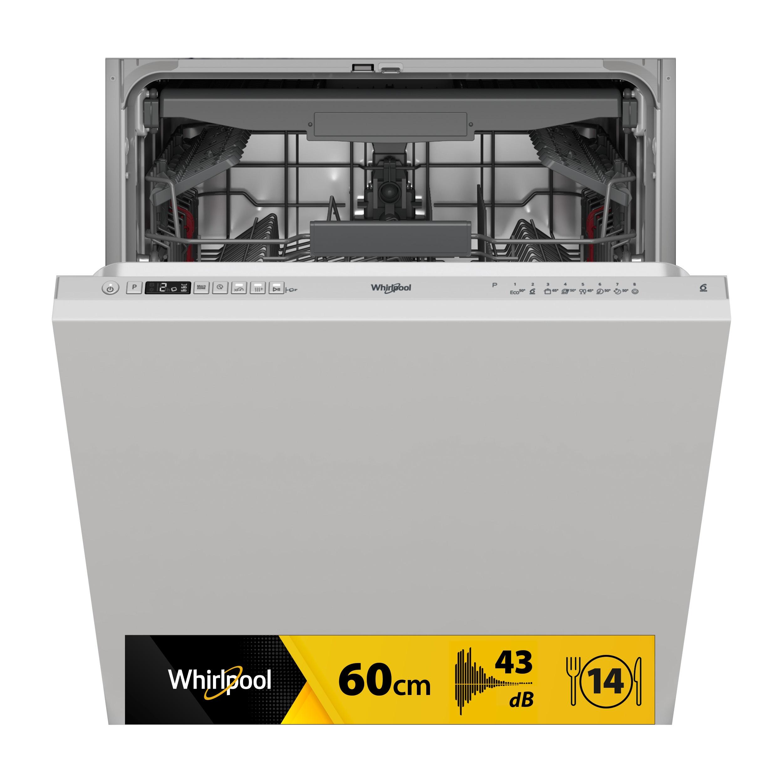 Whirlpool Lave-vaisselle Encastrable WIC 3C33 F Tout intégrable D Frontal
