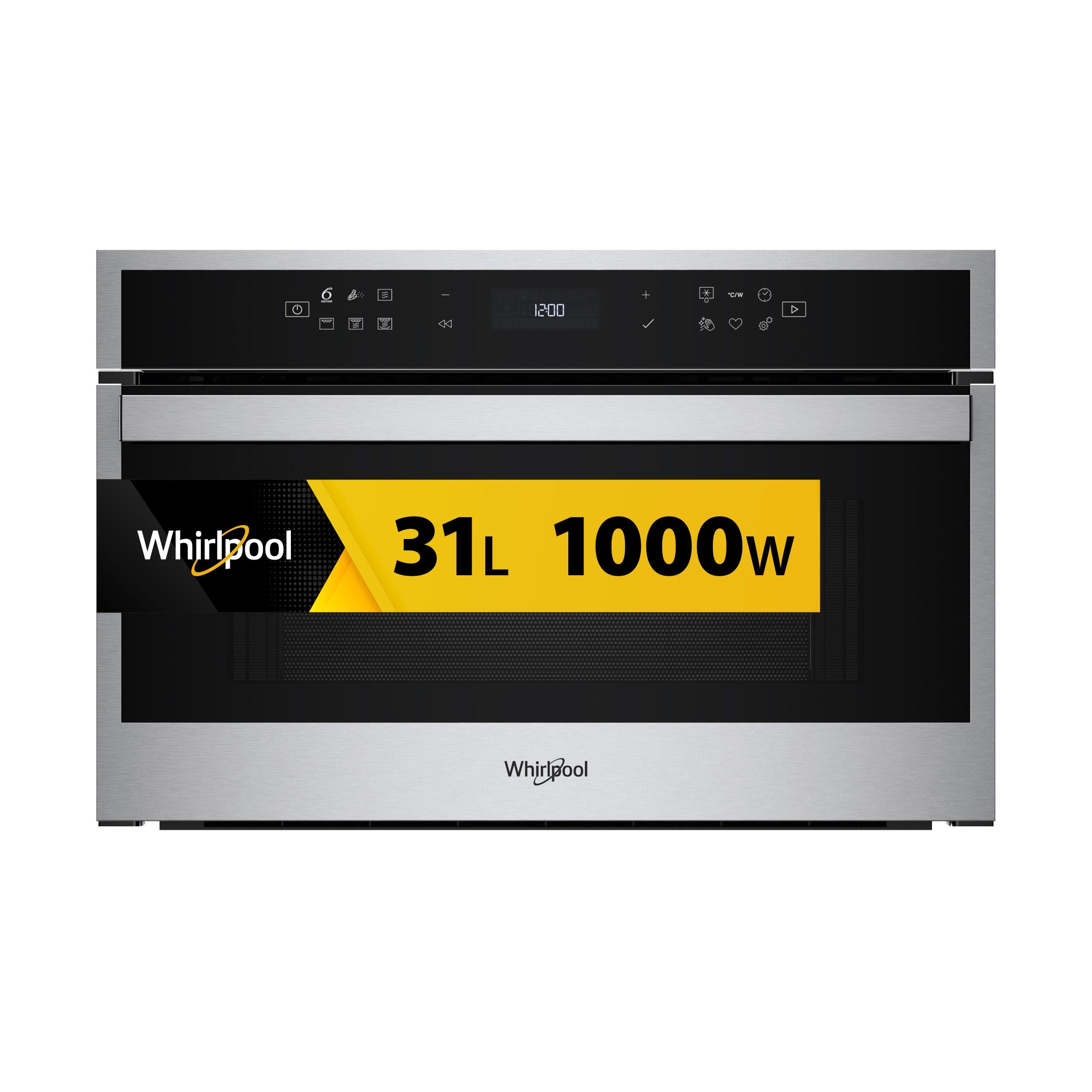 Whirlpool Microondas Encastre WMD6O4TX Acero inoxidable Electrónico 31 MW + Función Grill 1000.0 Frontal