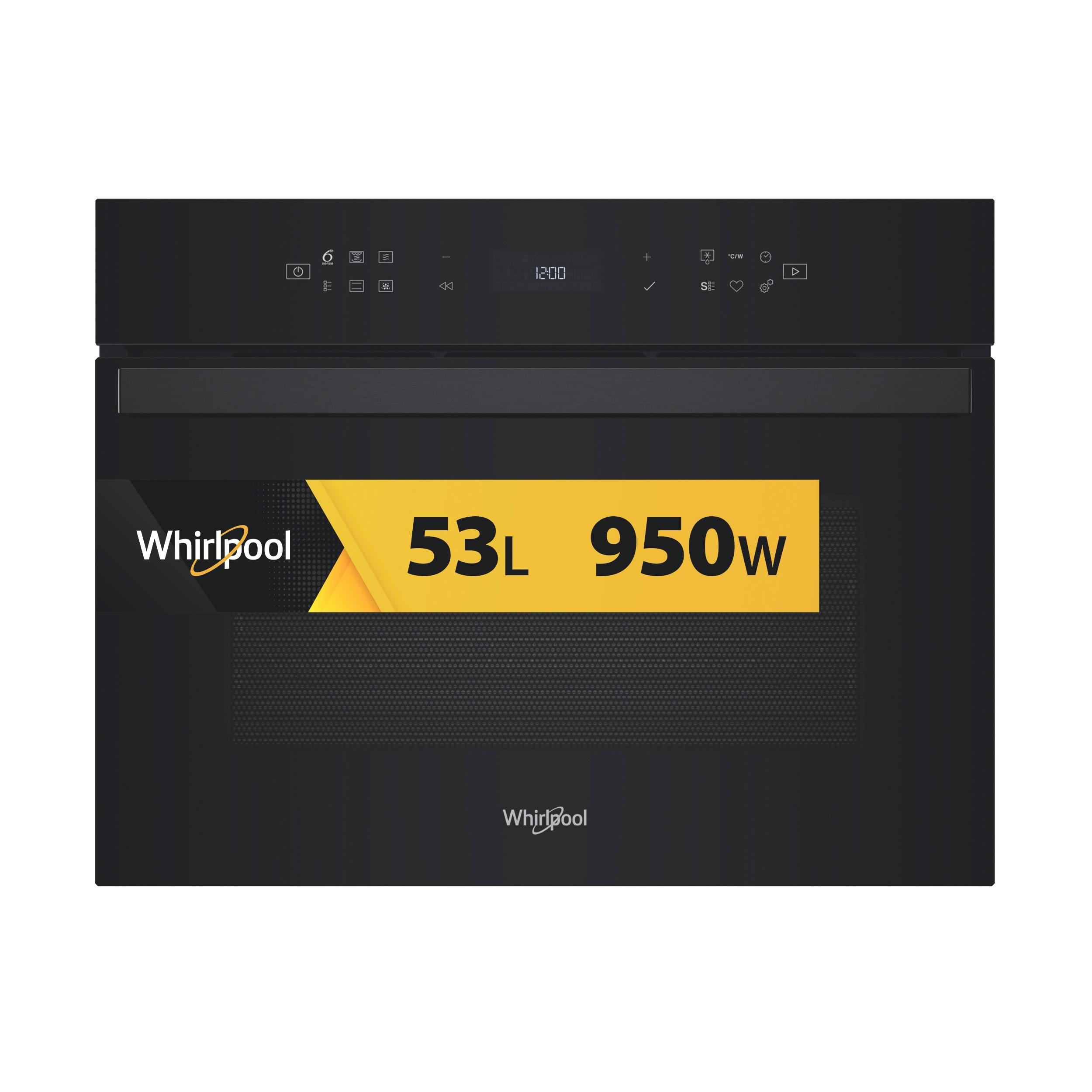 Whirlpool Mikrovlnná rúra Vstavané WCW6O7HTBC Čierna Elektronické 52 Mikrovlny kombi 950 Hero image