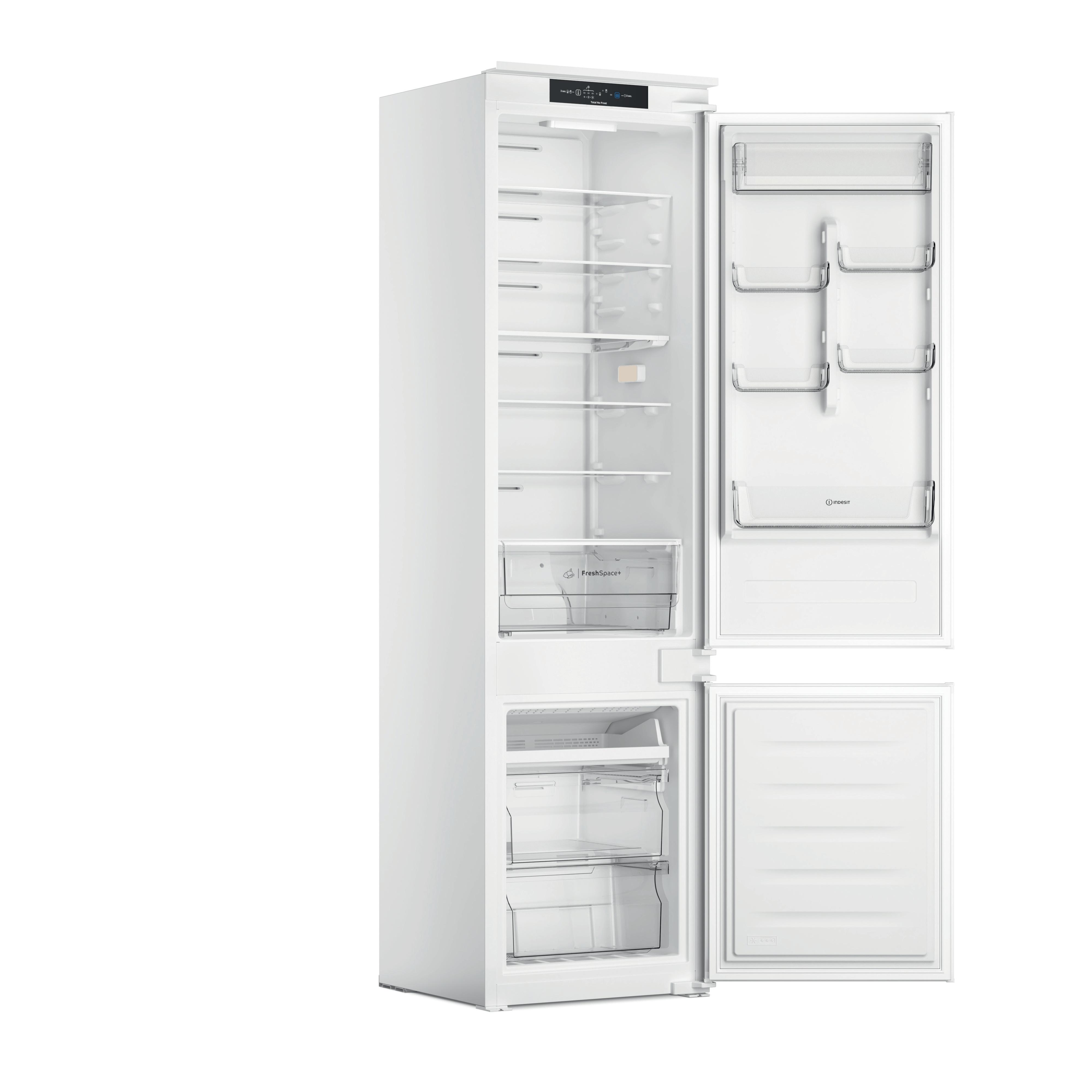 Indesit Холодильник с морозильной камерой Встроенная INC20 T321 EU Белый 2 doors Perspective open