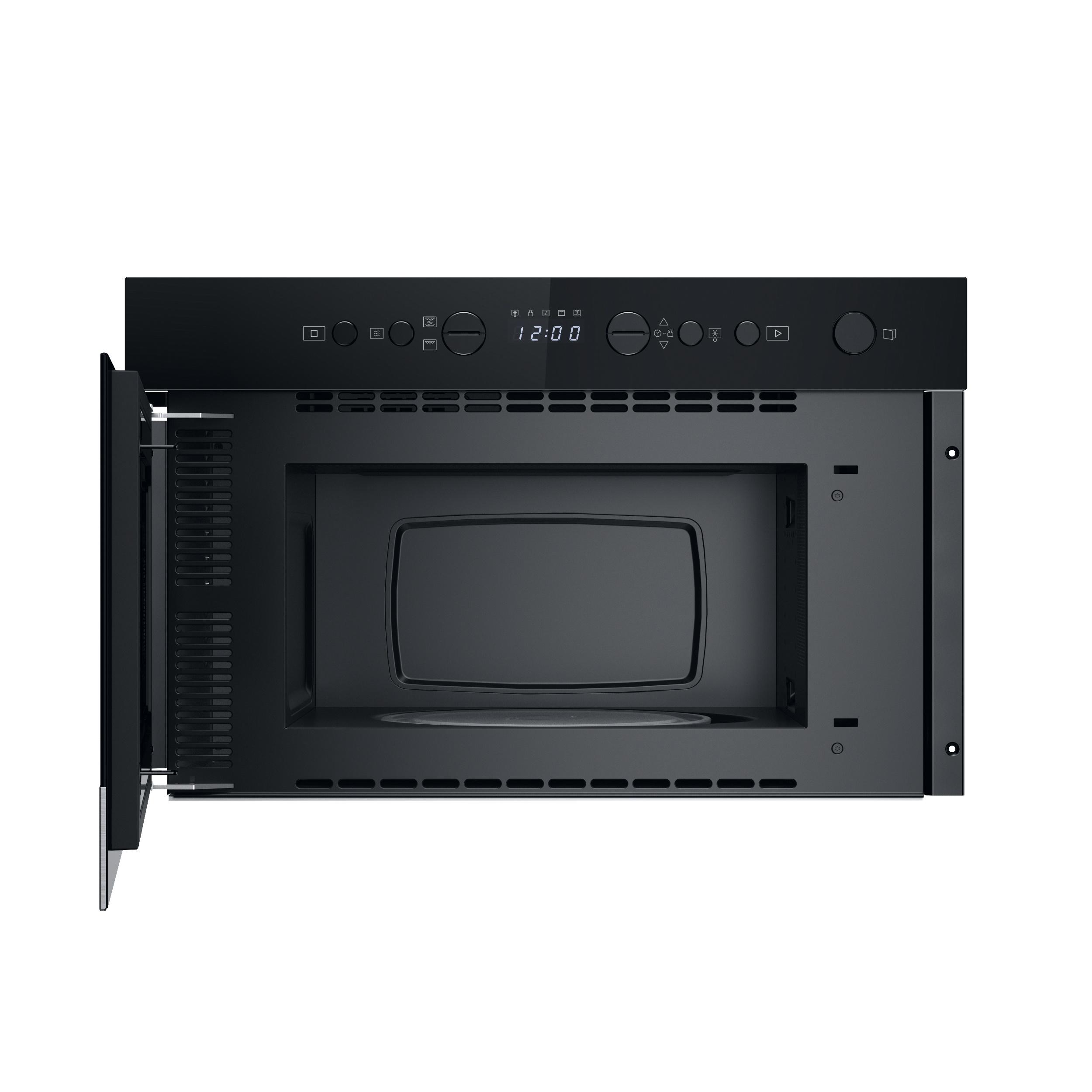 Whirlpool Micro-ondas Encastre WMN574BX Aço inoxidável Eletrónico 22 MO + Função Grill 750 Frontal open