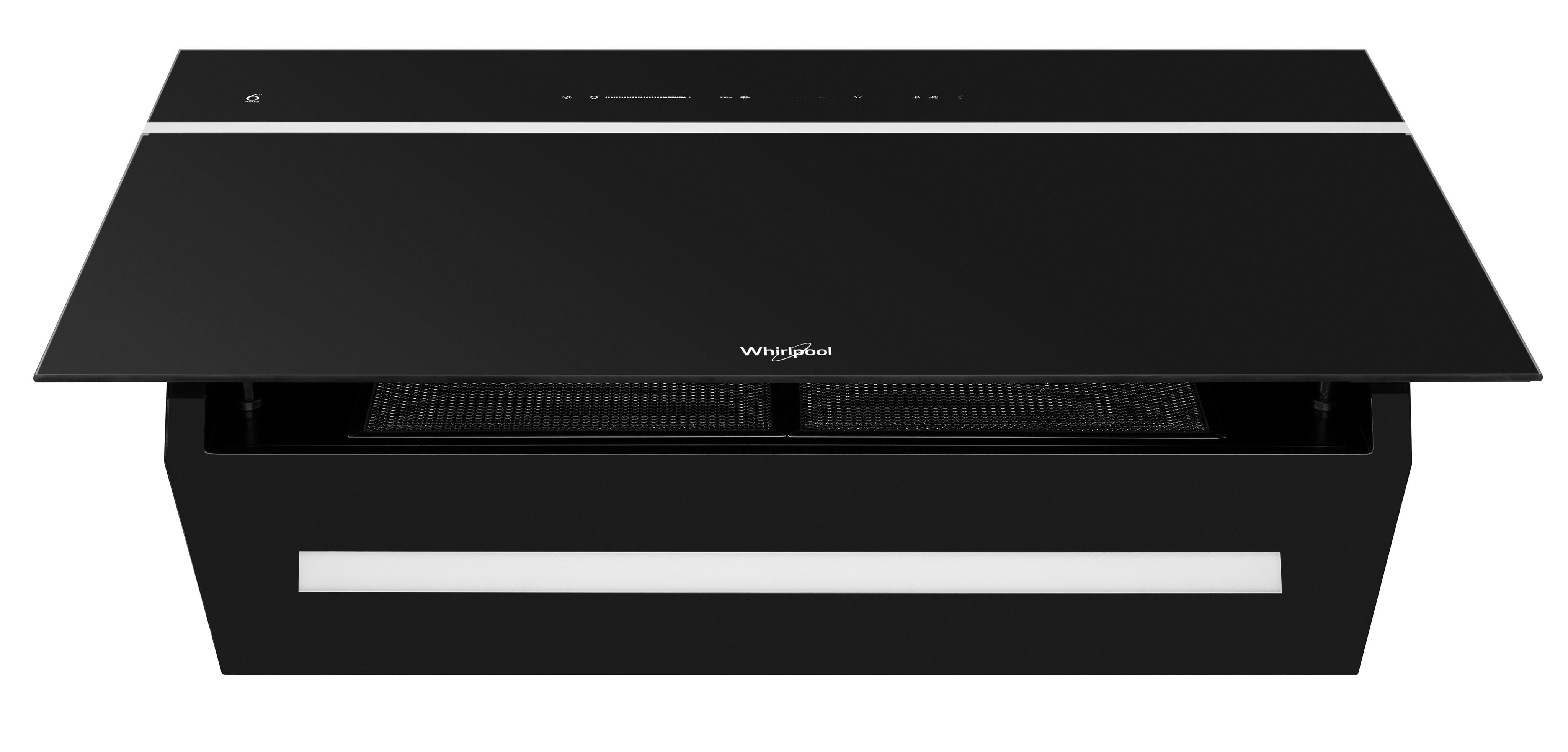 Whirlpool Απορροφητήρας Εντοιχιζόμενο WHVS 90F LT C K Μαύρο Wall-mounted Ηλεκτρονικός Frontal