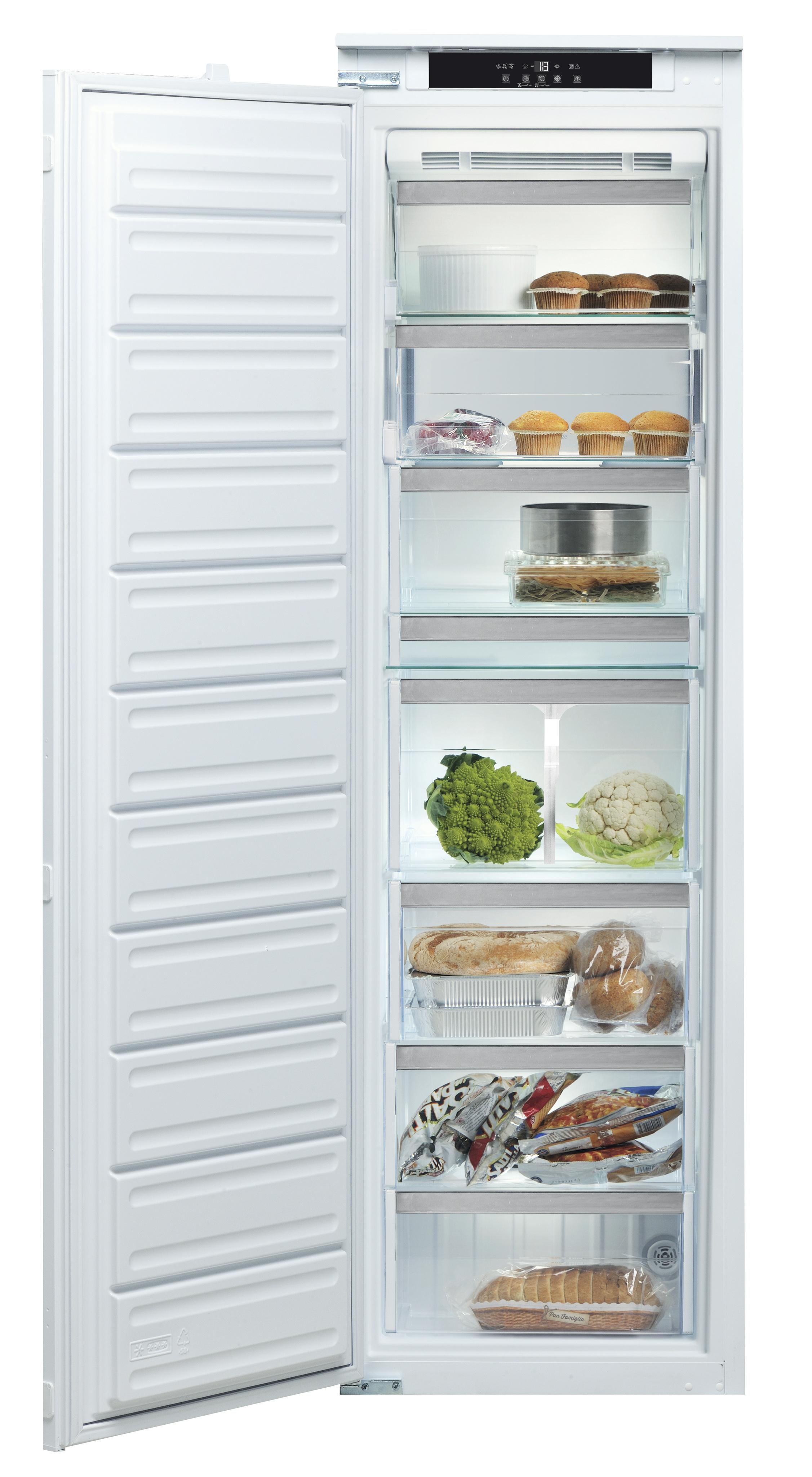 Bauknecht Fryser Indbygget GSI 18F2 PS Hvid Frontal open