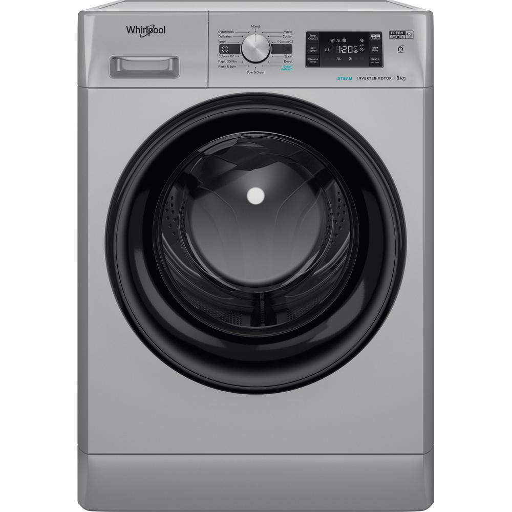 Whirlpool Washing machine Free-standing FFB 8248 SBV SA Silver Front loader A+++ Frontal