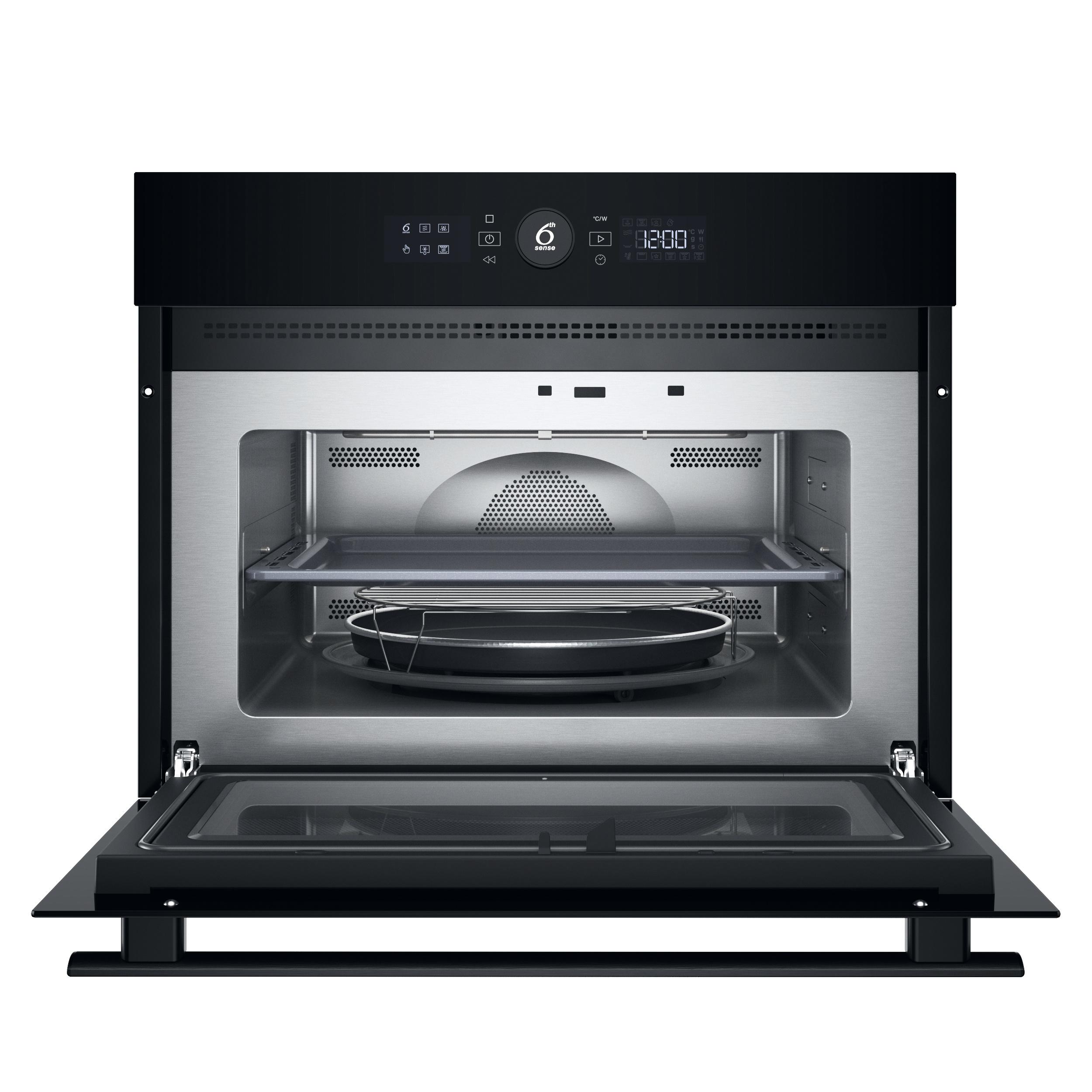 Whirlpool Four à micro-ondes Encastrable WMW47HMB Noir Électronique 40 Micro-ondes combiné 900 Frontal open