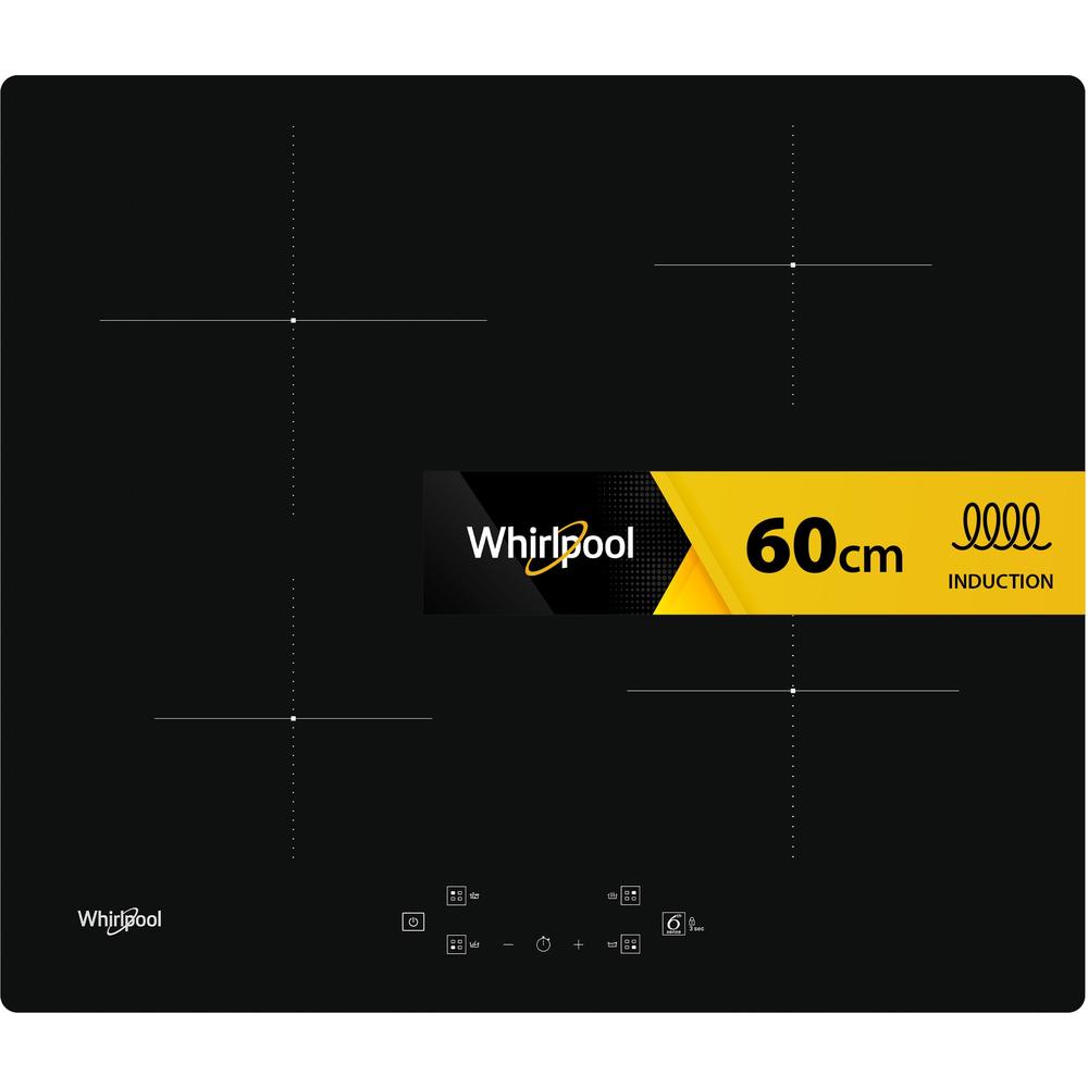 Whirlpool Kogeplade WS Q7360 NE Sort Induction vitroceramic Frontal