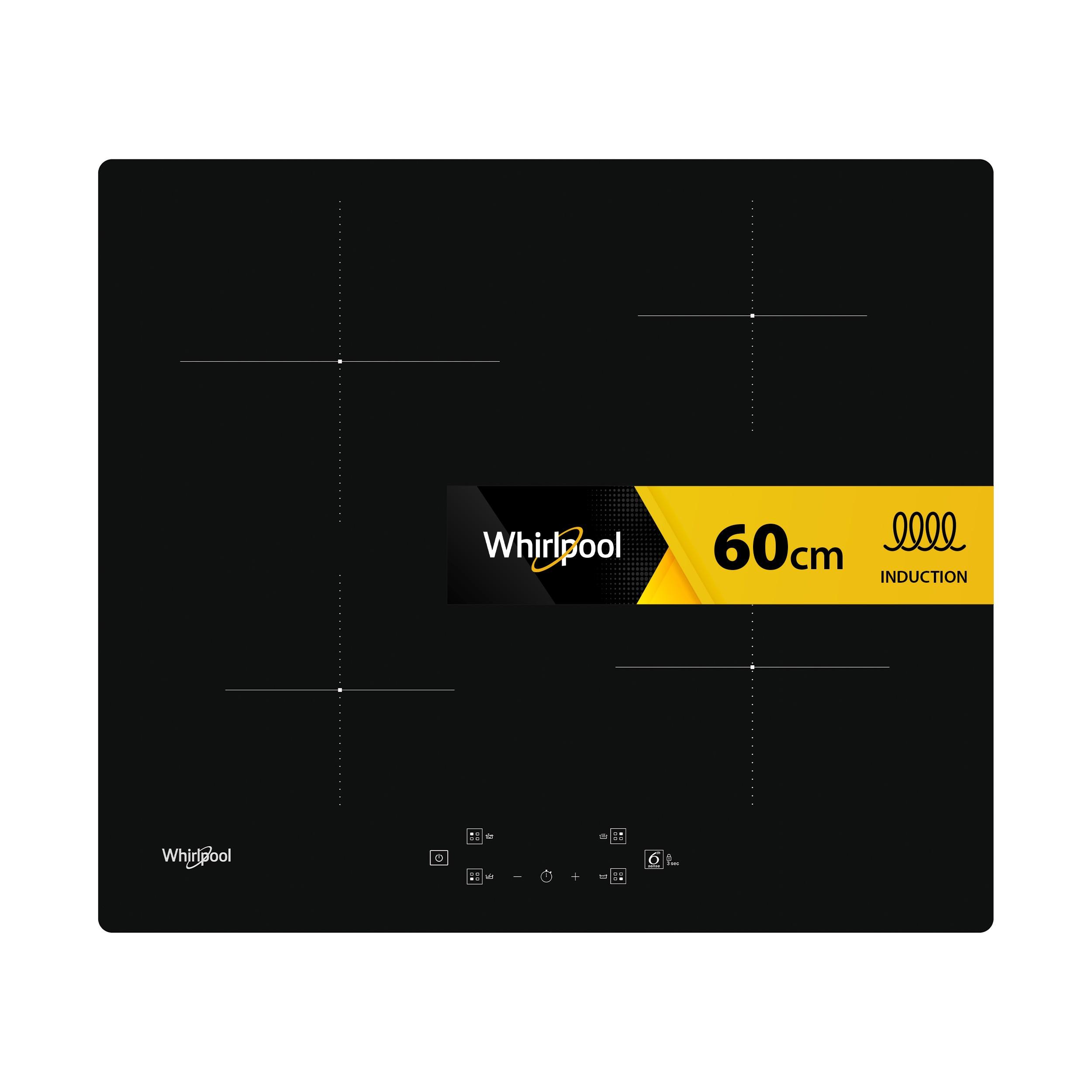Whirlpool Plită WS Q7360 NE Negru Induction vitroceramic Frontal