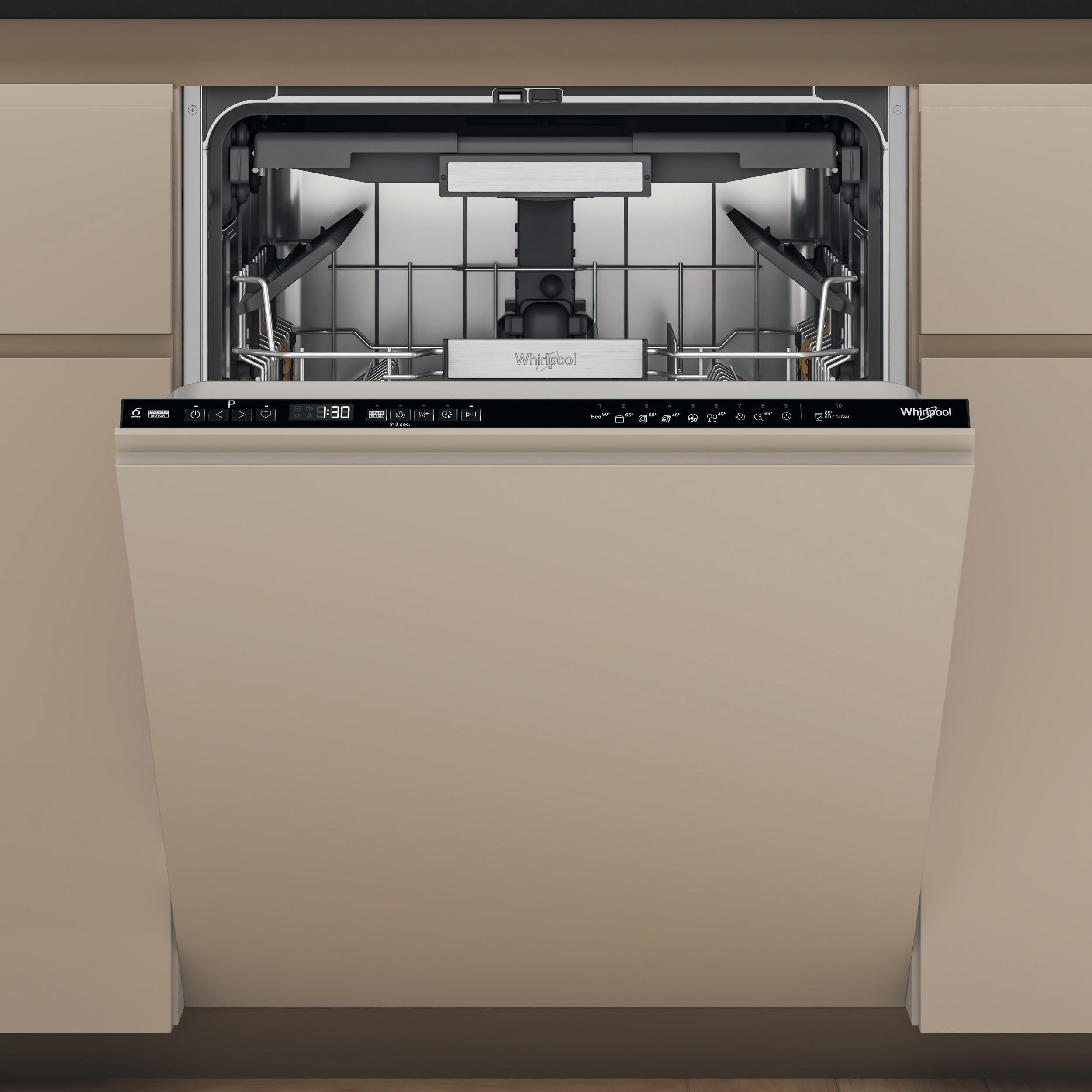 Whirlpool Lave-vaisselle Encastrable W7I HP40 LSC Tout intégrable C Frontal