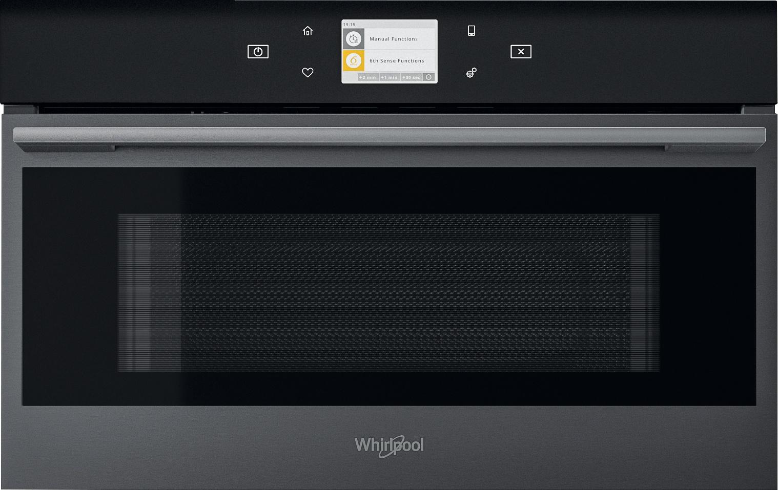 Whirlpool Microunde Încorporabil W9 MD260 BSS Oțel negru Electronic 31 MW combinat 1000 Frontal