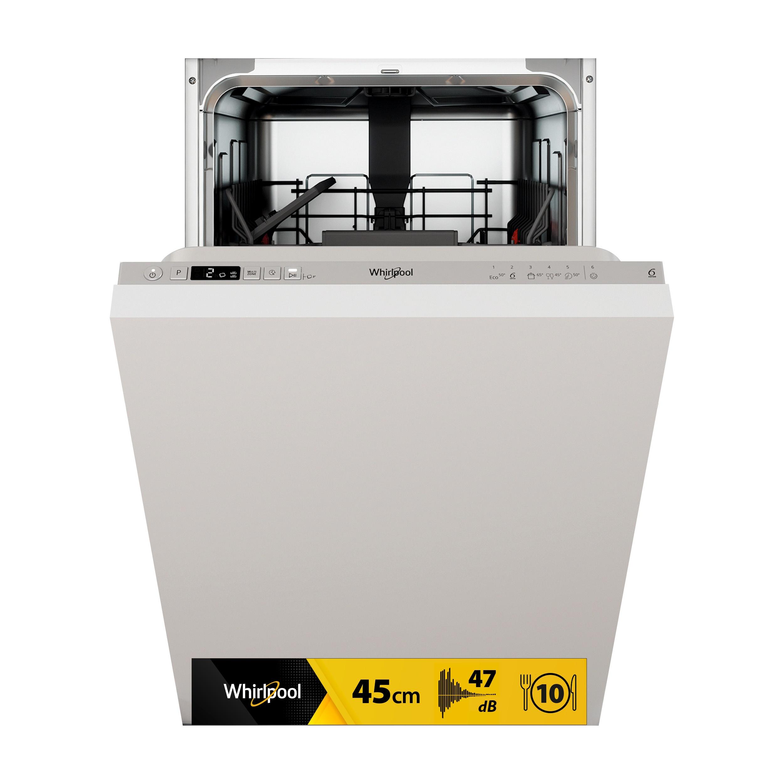 Whirlpool Indaplovė Įmontuojama WSIC 3M27 Full-integrated E Frontal