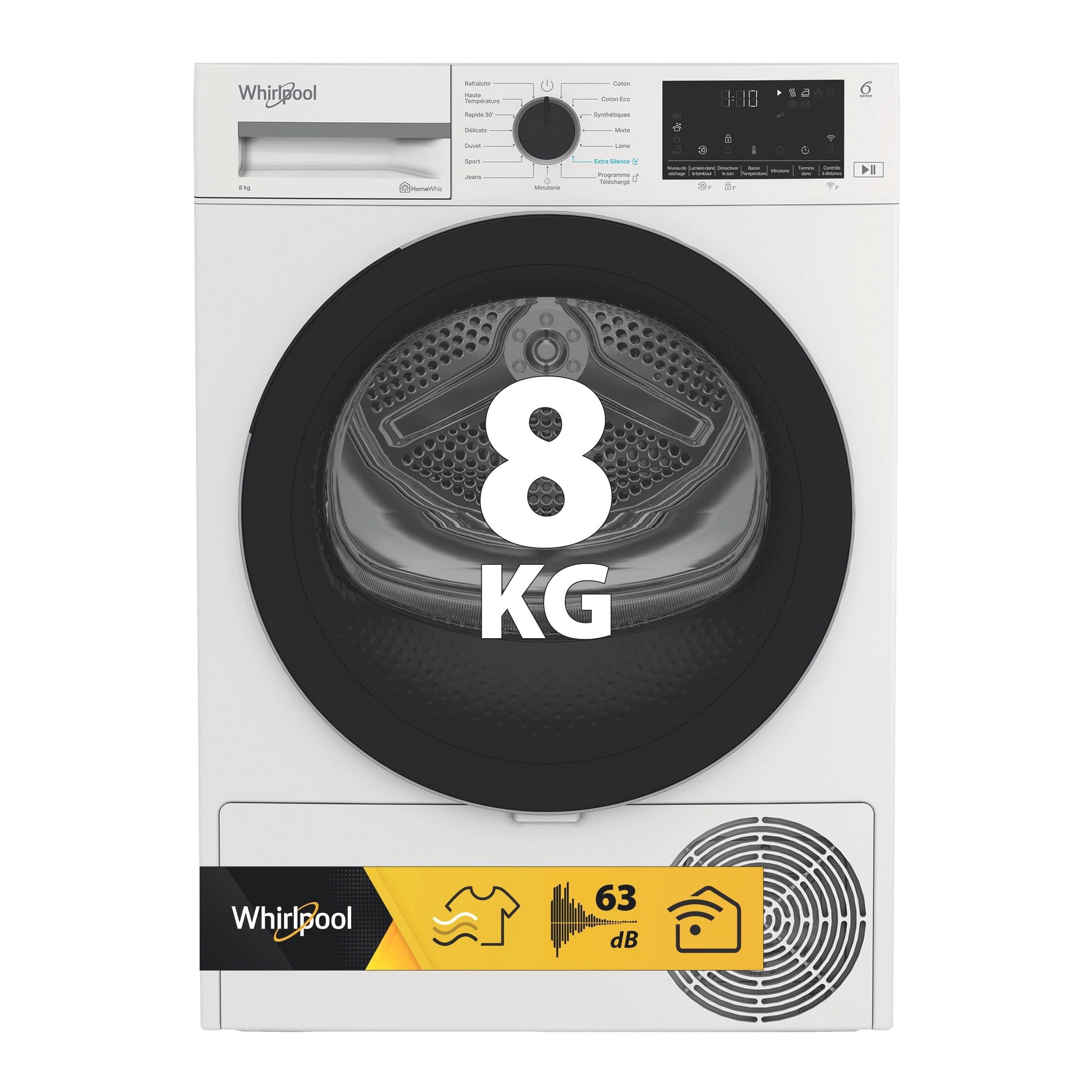 Whirlpool Sèche-linge C WD 84M WBS FR Blanc Hero image