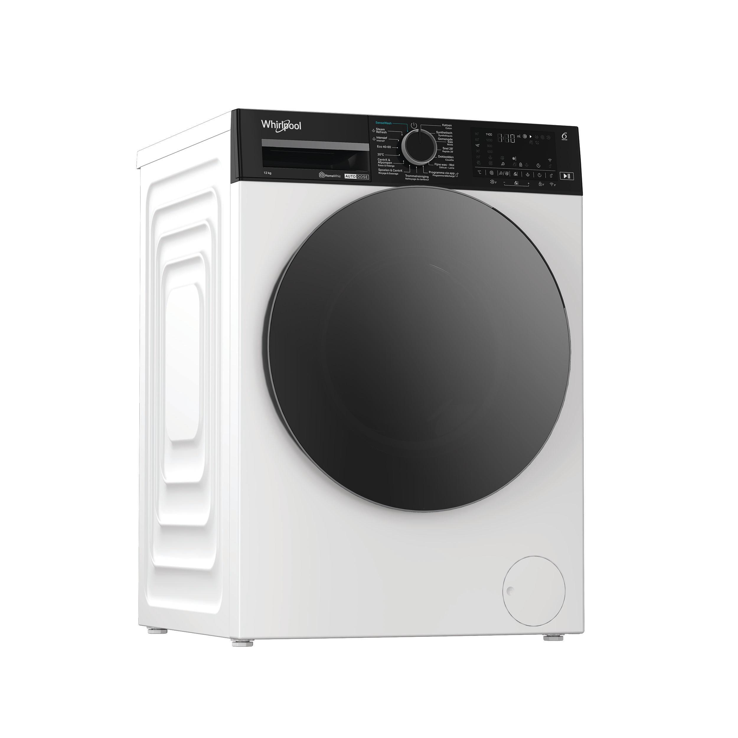 Whirlpool Lave-linge Pose-libre WPM 210W ADS BE Blanc Frontal A Perspective