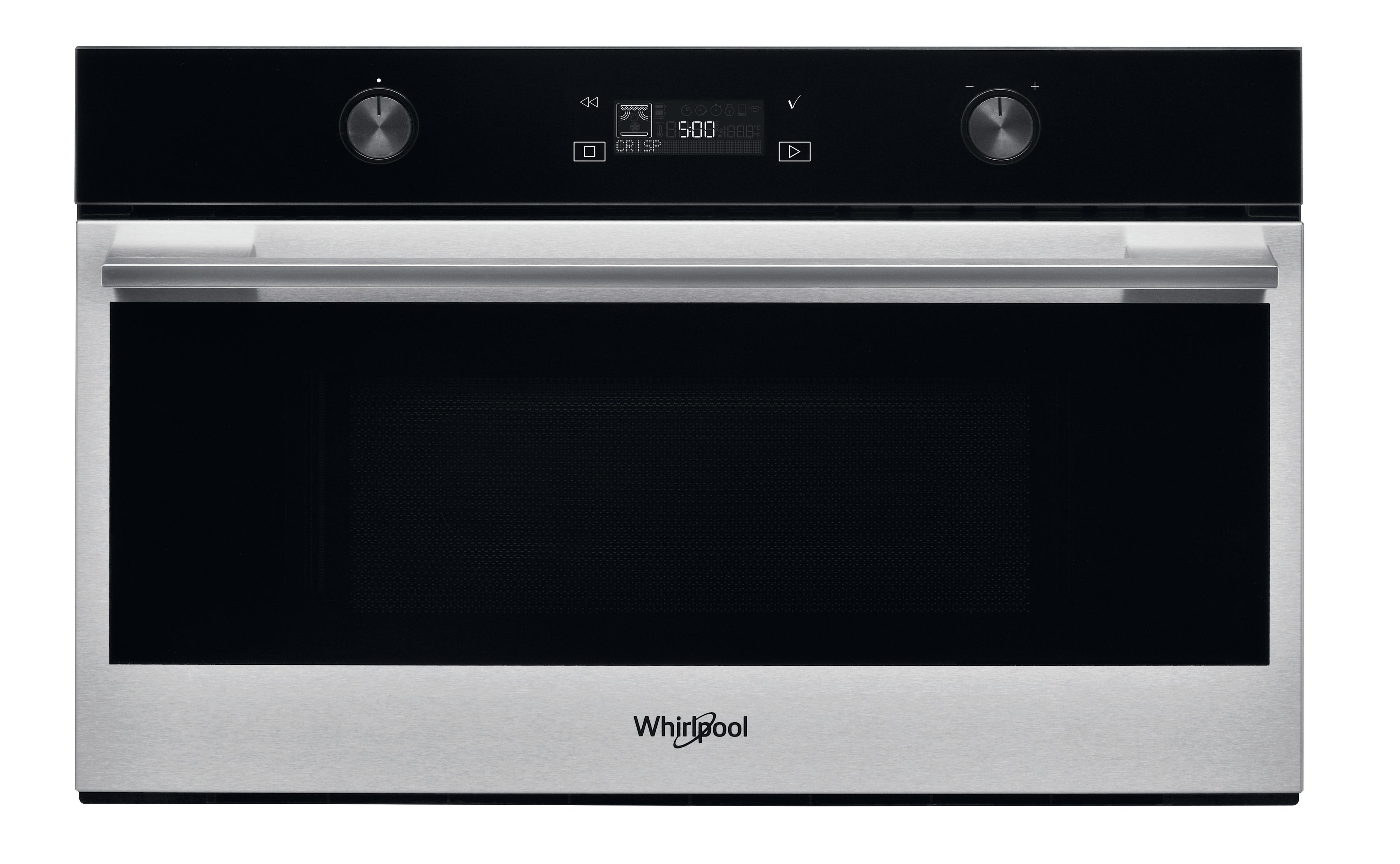 Вградена микровълнова фурна Whirlpool: цвят неръждаема стомана - W7 MD540