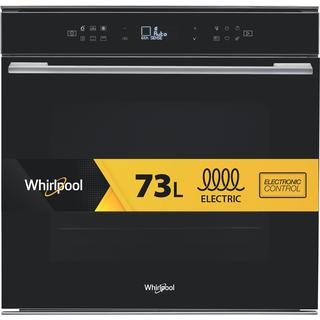 Електрическа фурна за вграждане Whirlpool: черен цвят, самопочистваща се - W7 OM4 4S1 P BL