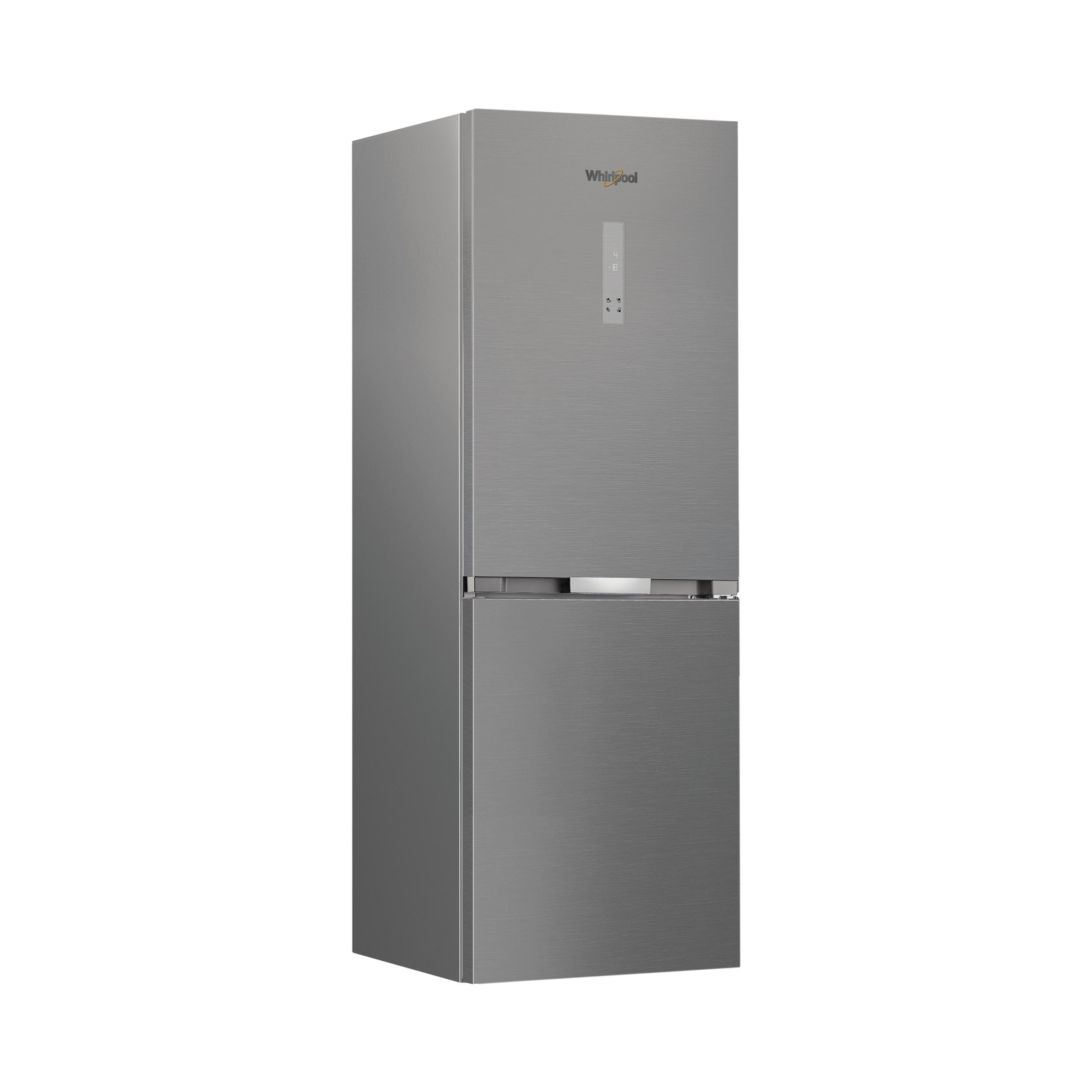 Whirlpool Koel/vriescombinatie Vrijstaand WHK 26364 XP7E Pearl Inox 2 deuren Perspective