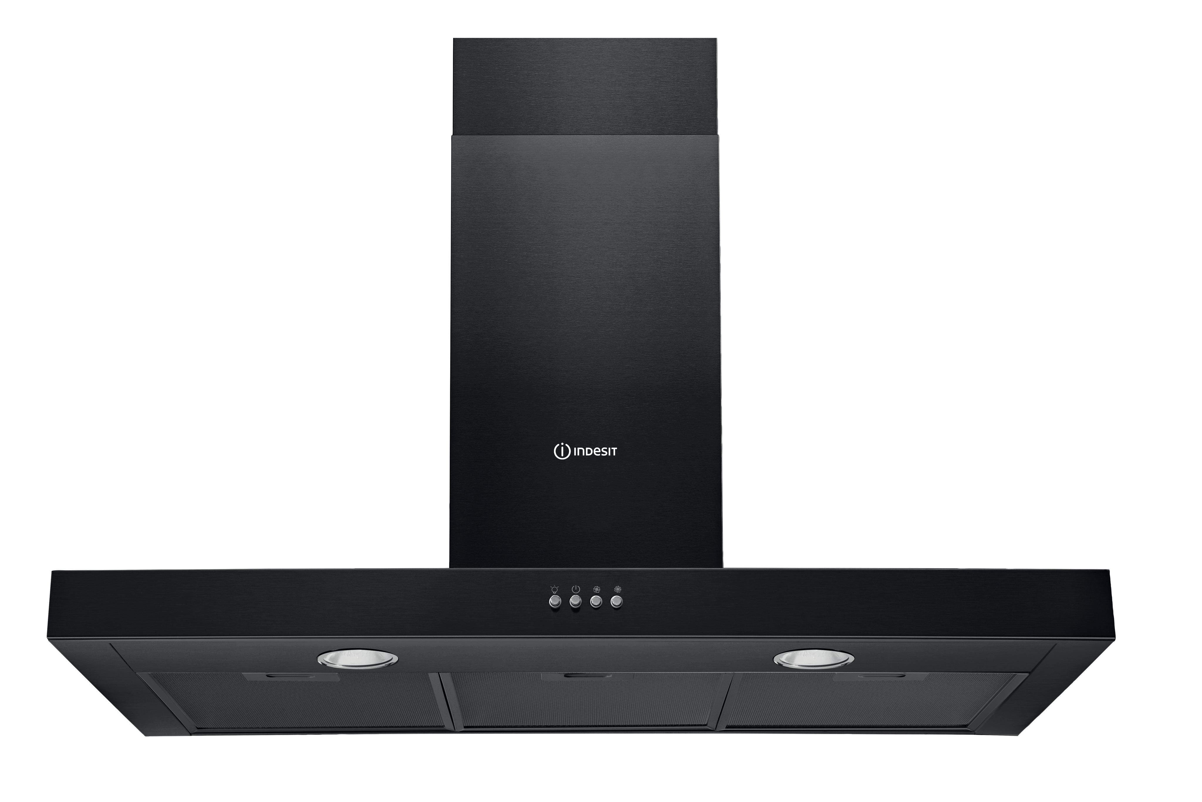 Indesit Hotte Encastrable IHBS93FLMK Noir Encastrable Mécanique Frontal