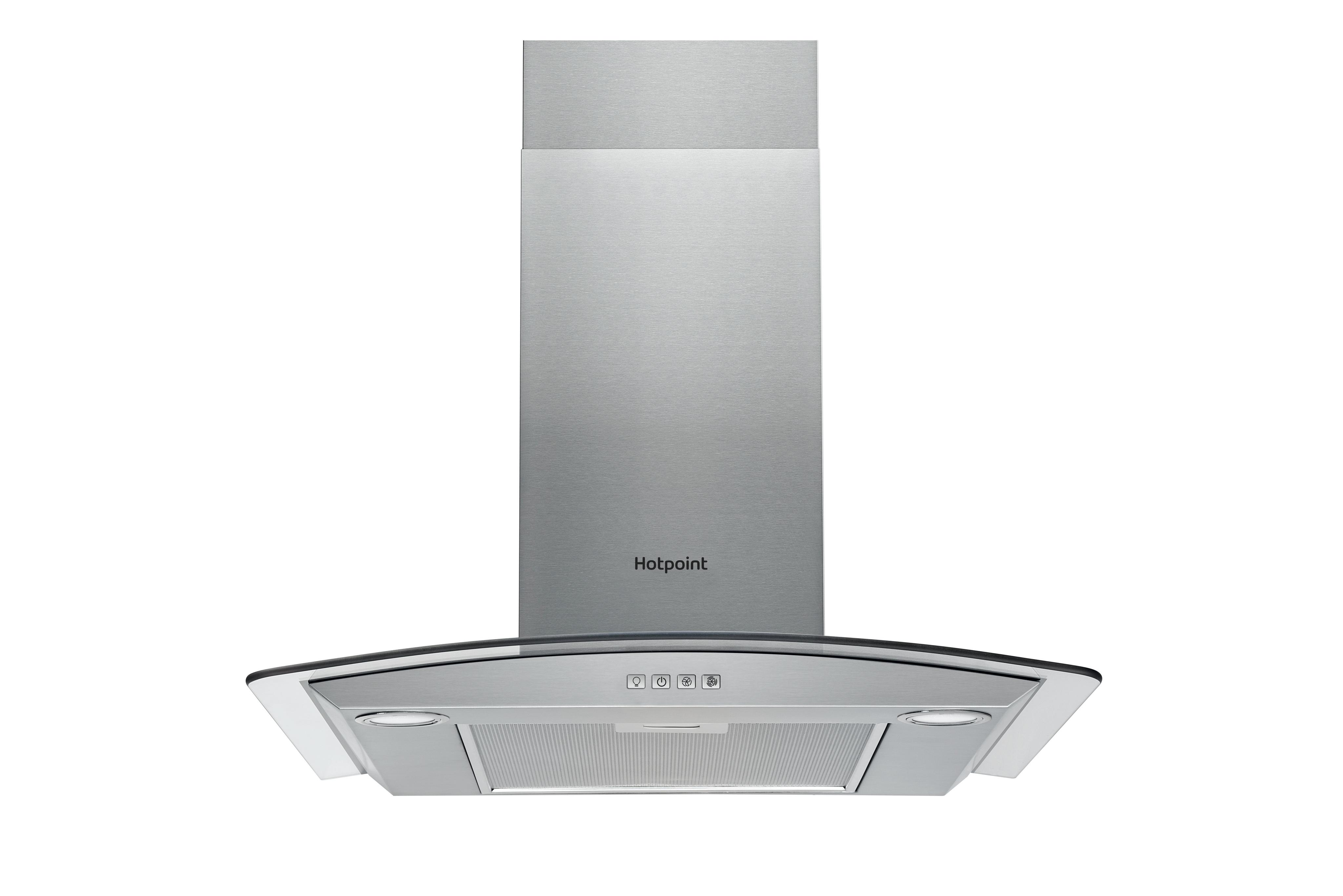 Hotpoint HOOD Built-in PHGC6.4 FLMX Inox Wall-mounted Electronic Frontal