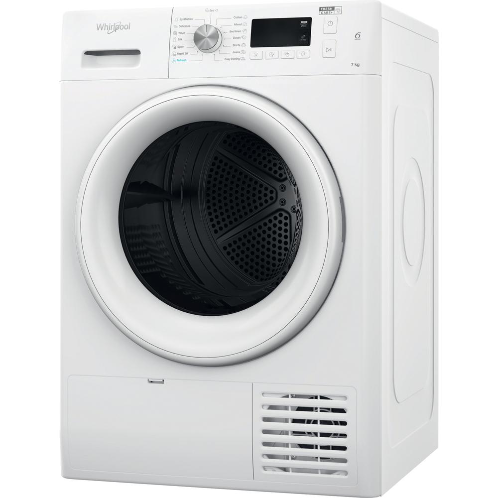 Whirlpool Dryer FFT M11 72 EE Bela Perspective