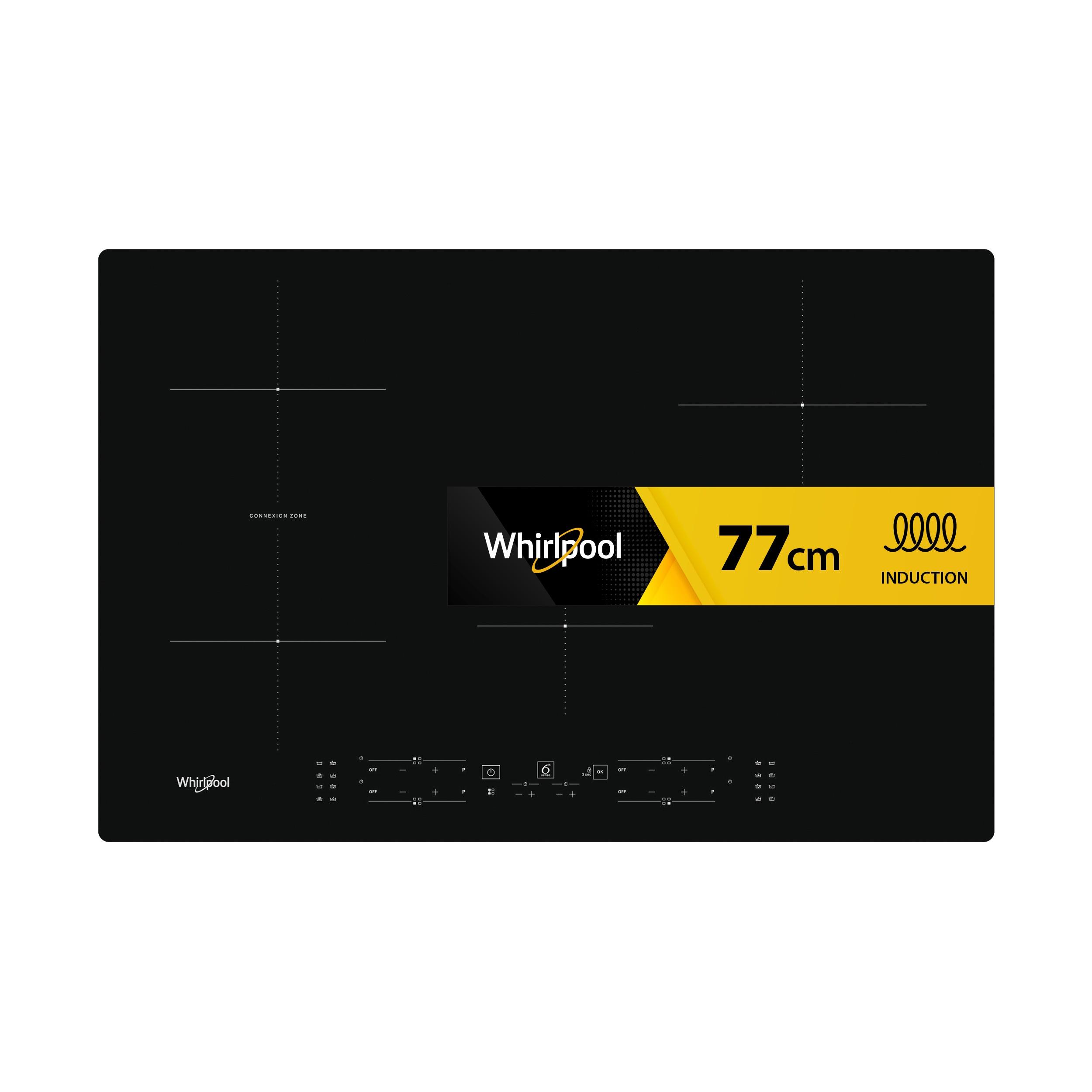 Whirlpool Table de cuisson WB B4877 NE Noir Induction vitroceramic Frontal