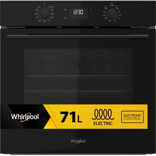 Електрическа фурна за вграждане Whirlpool: черен цвят, самопочистваща се - OMK58HU1B
