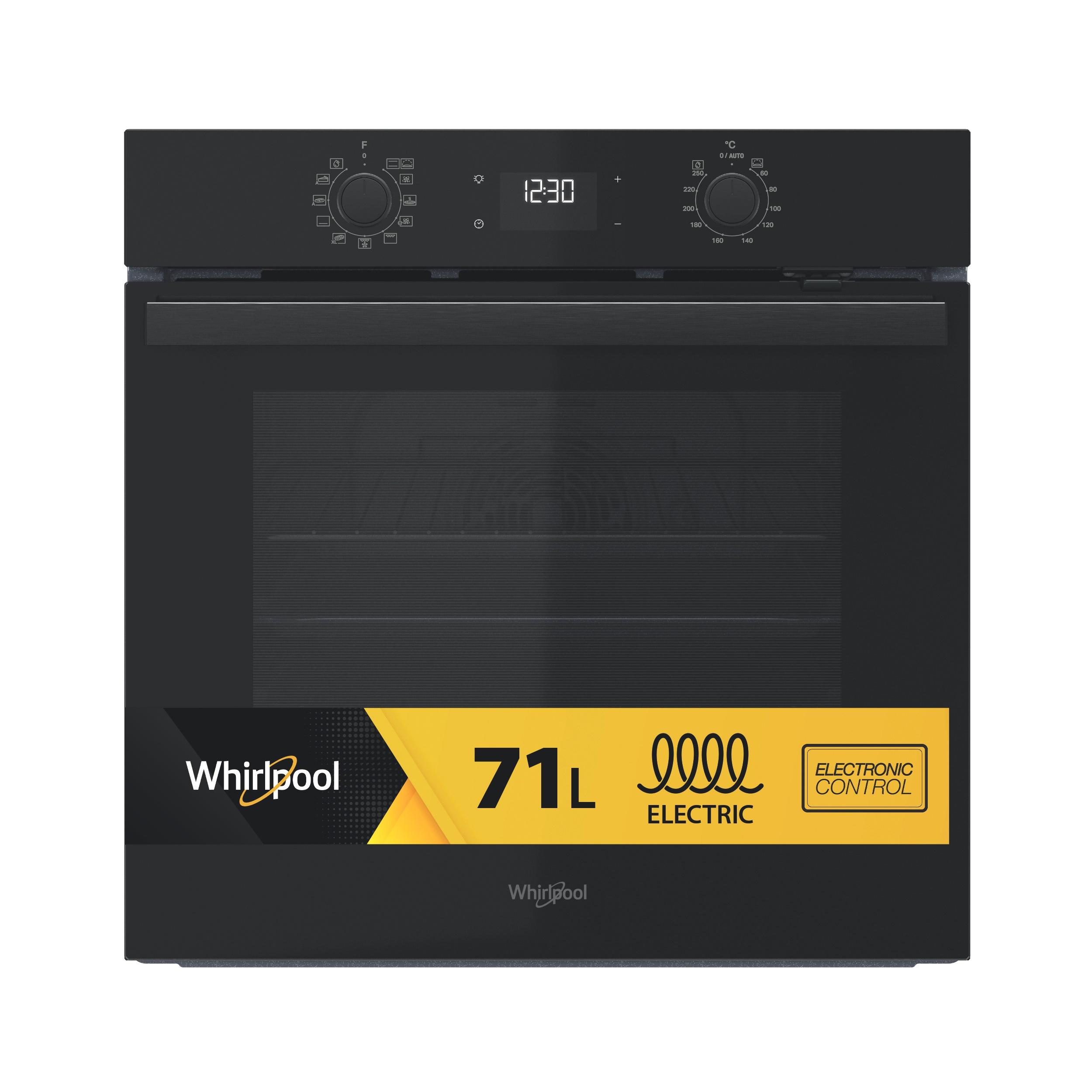 Whirlpool Духові шафи Вбудований (-а) OMR58HU1B Електрична A+ Frontal