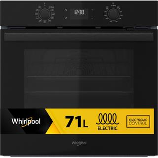 Електрическа фурна за вграждане Whirlpool: черен цвят, самопочистваща се - OMR58HU1B