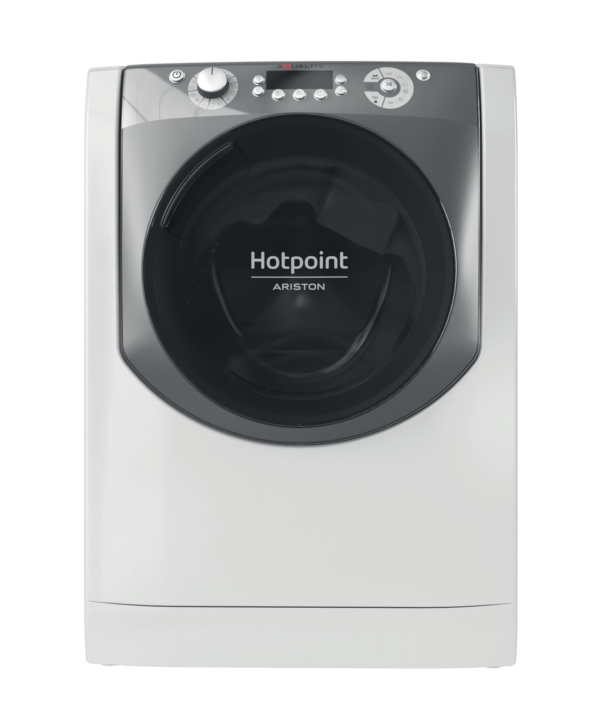 Hotpoint_Ariston Maşină de spălat rufe cu uscător Neincorporabil AQD972F 697 EU N Alb Încărcare frontală Frontal