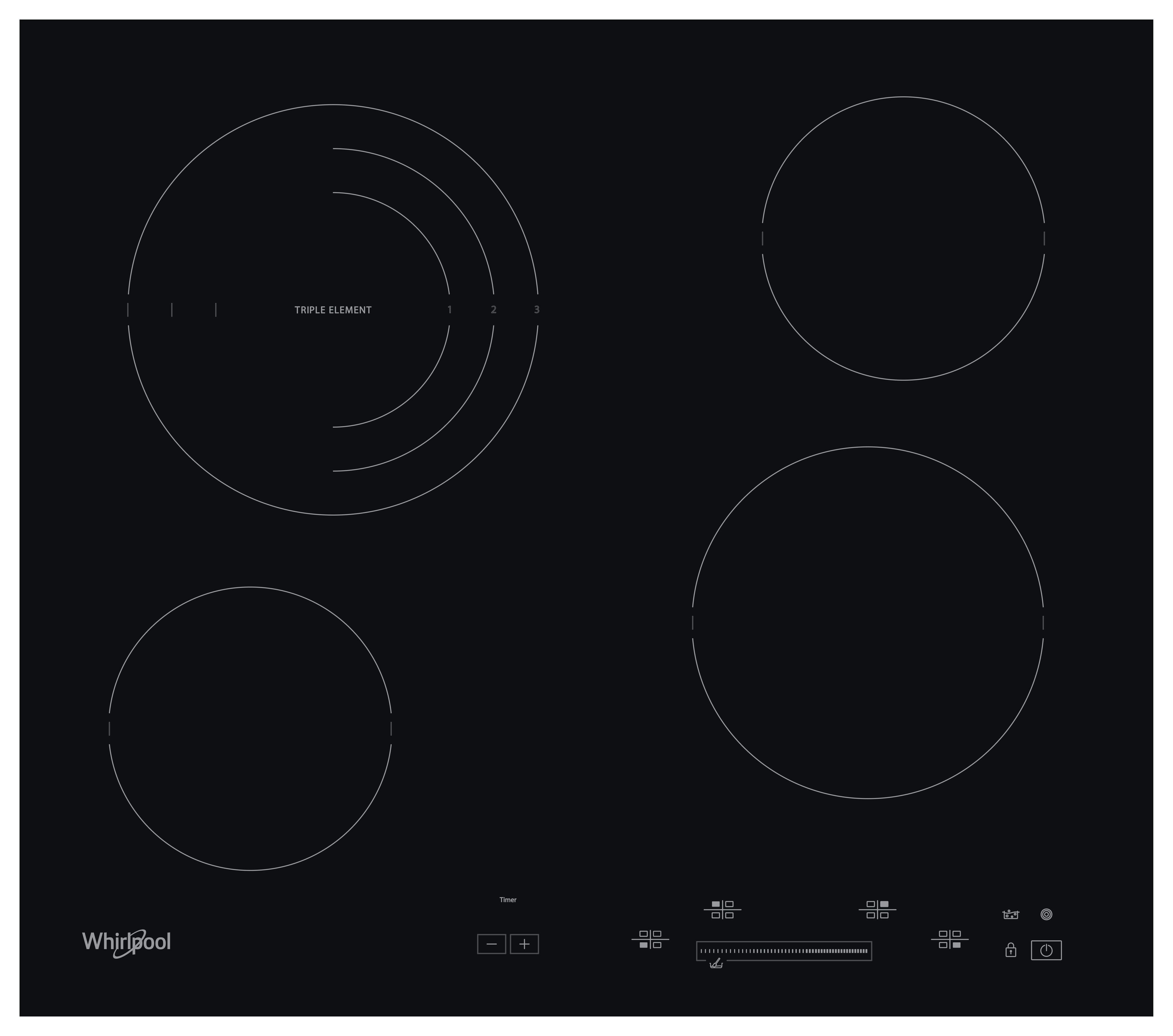 Whirlpool kuhalna plošča - AKT 8900 BA
