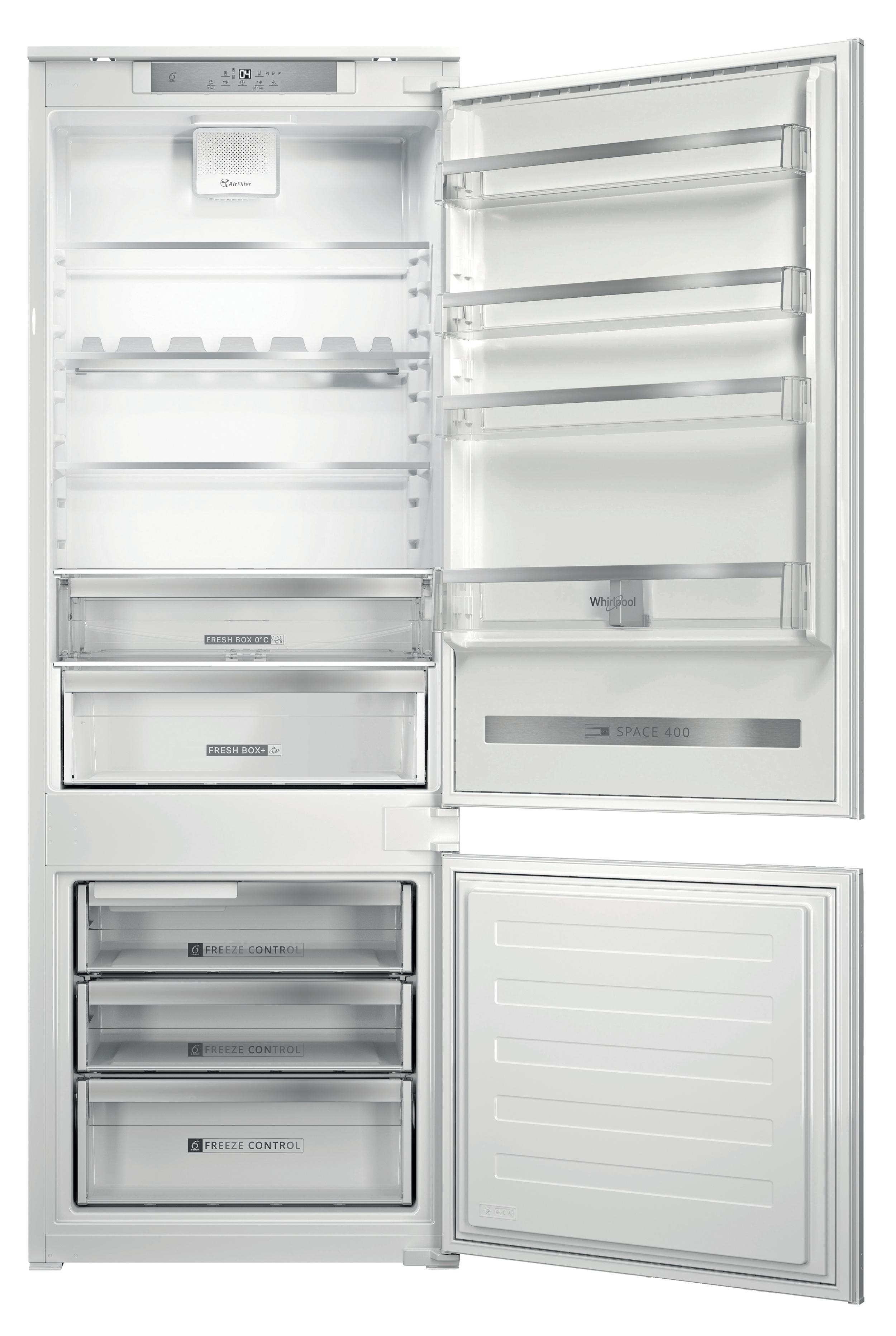 Whirlpool Kühl- / Gefrierkombination Einbaugerät WNBB20SP22R Weiss 2 Türen Frontal