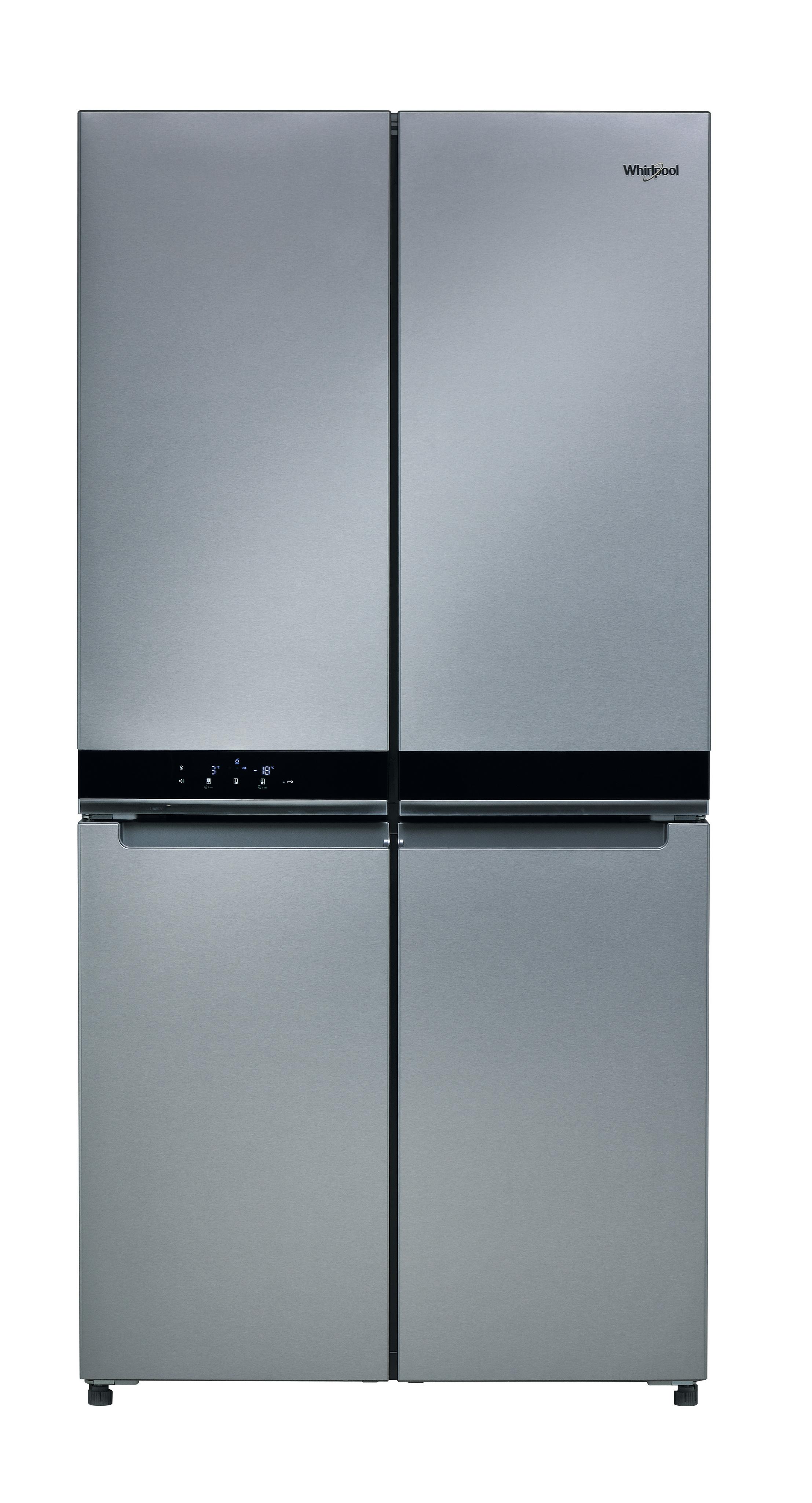 Whirlpool Side-by-Side Free-standing WQ9 B1L M Stainless Steel Frontal