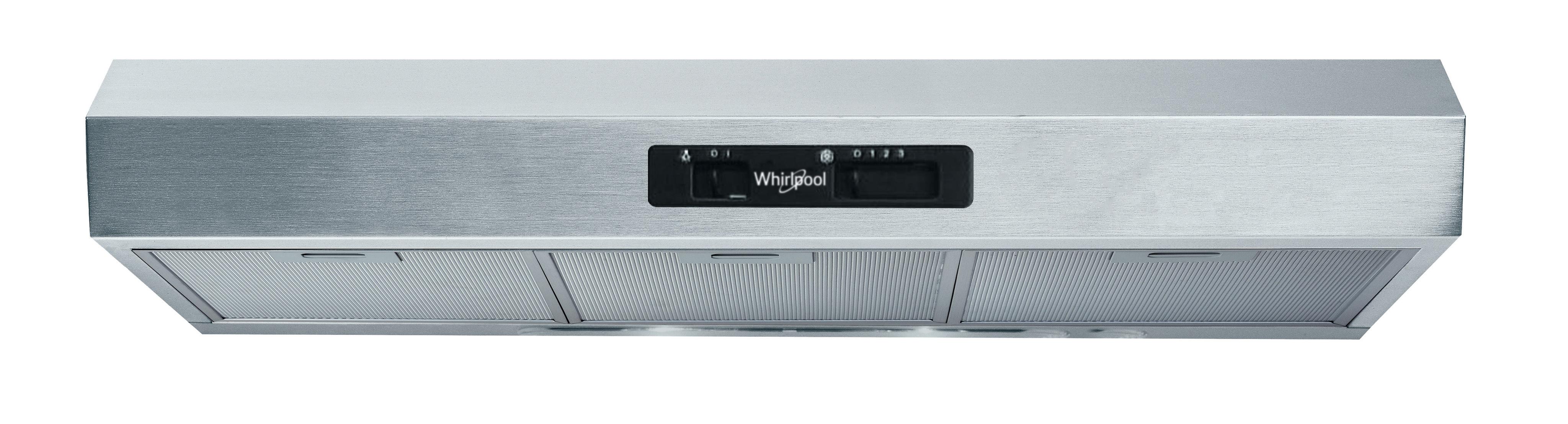 Whirlpool HOOD Built-in WSLK 95 LS G Grey Wall-mounted Mechanical Frontal