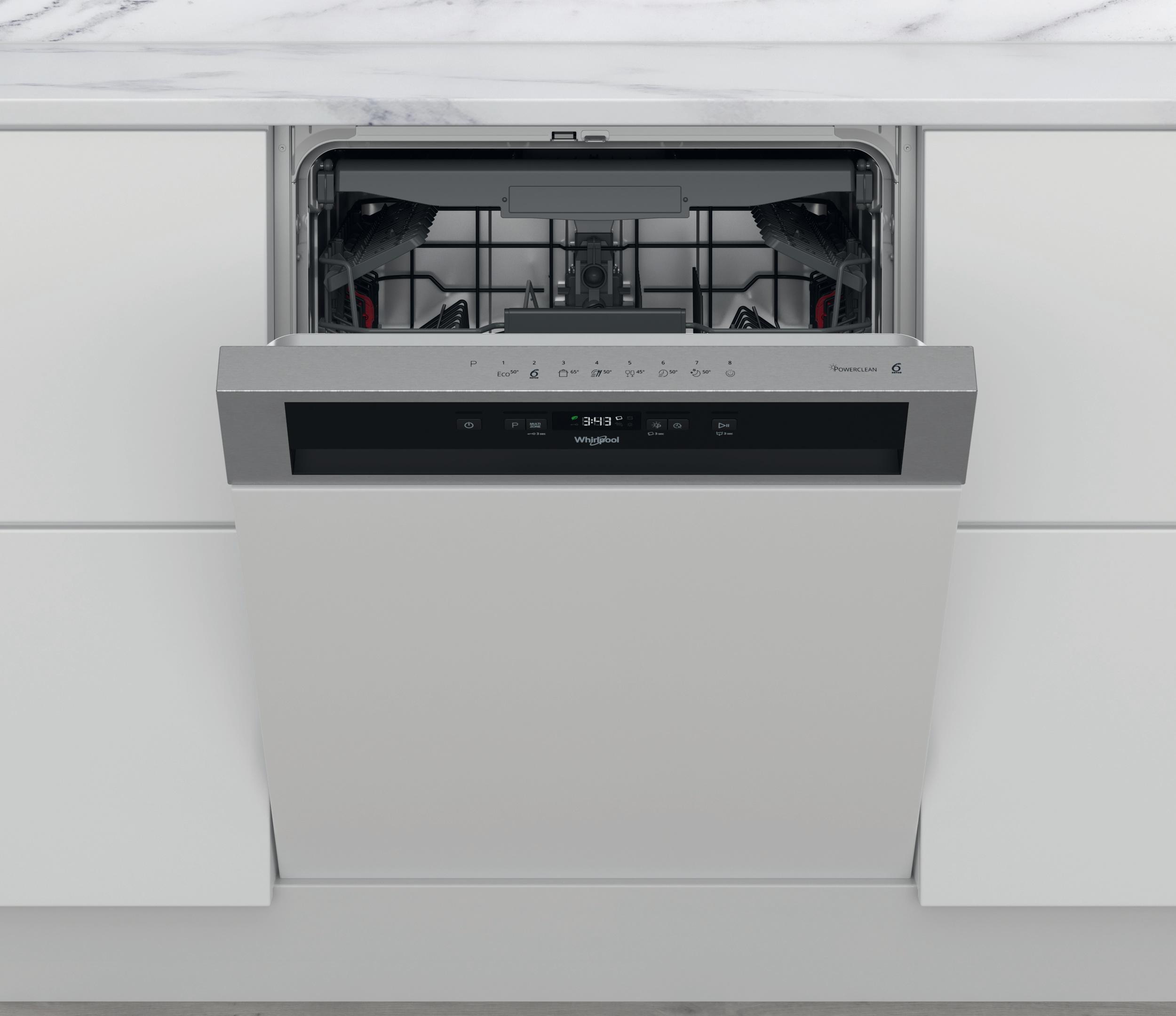 Whirlpool Myčka nádobí Vestavné WBC 3C34 PF X Half-integrated D Frontal