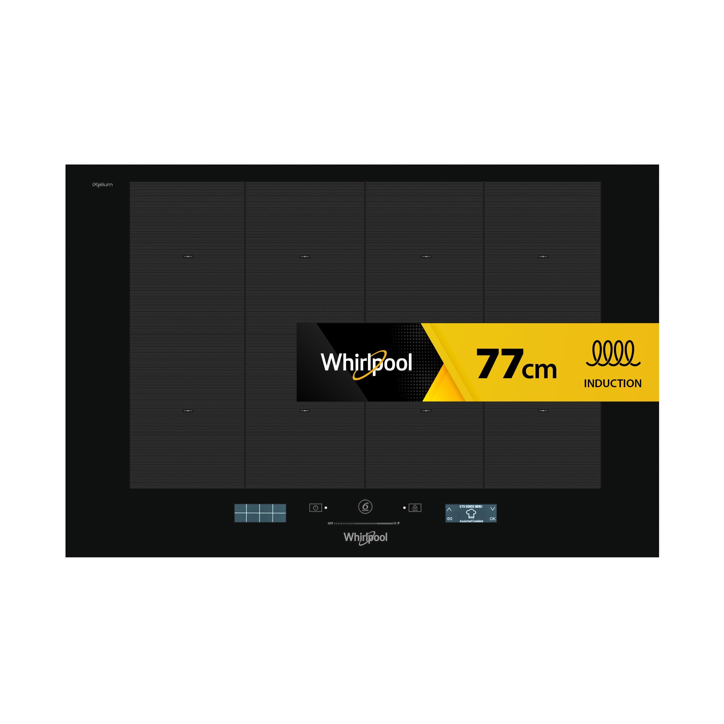 Whirlpool Kookplaat SMP 778 C/NE/IXL Zwart Induction vitroceramic Frontal