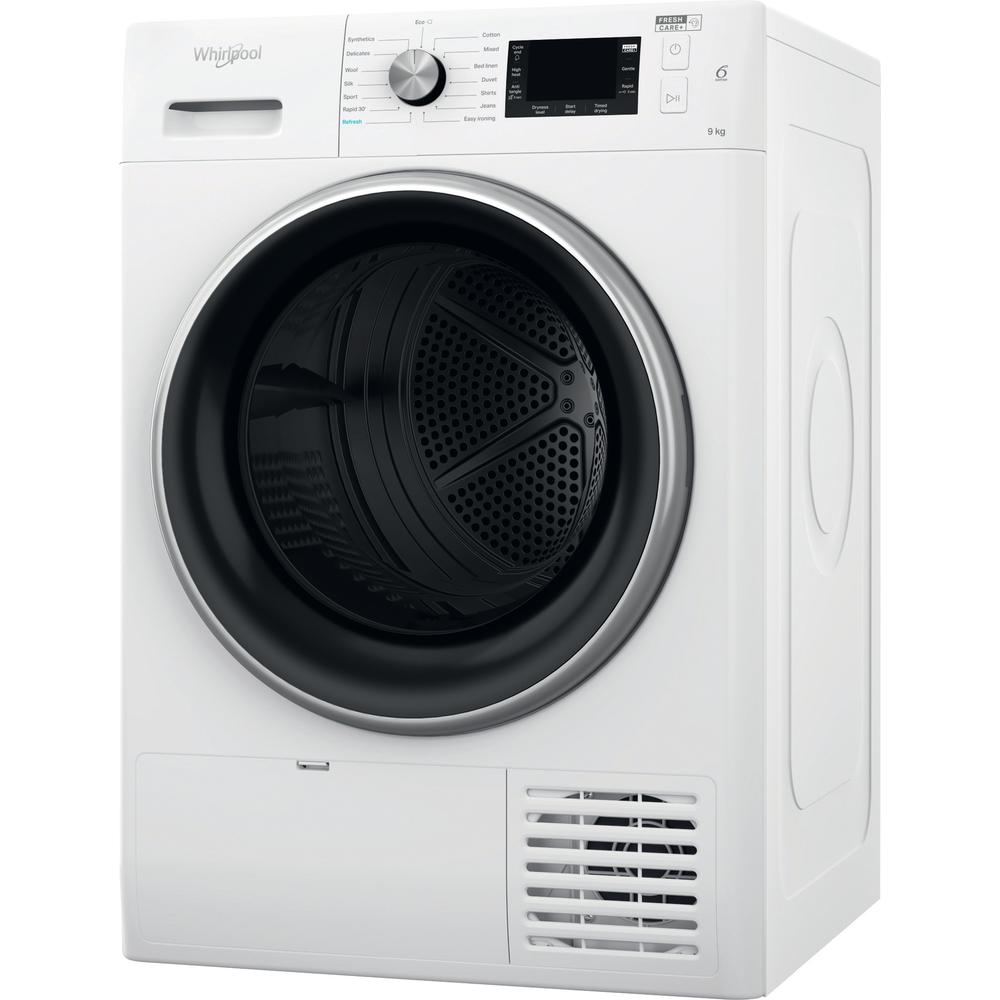 Whirlpool Dryer FFT M22 9X2B UK White Perspective