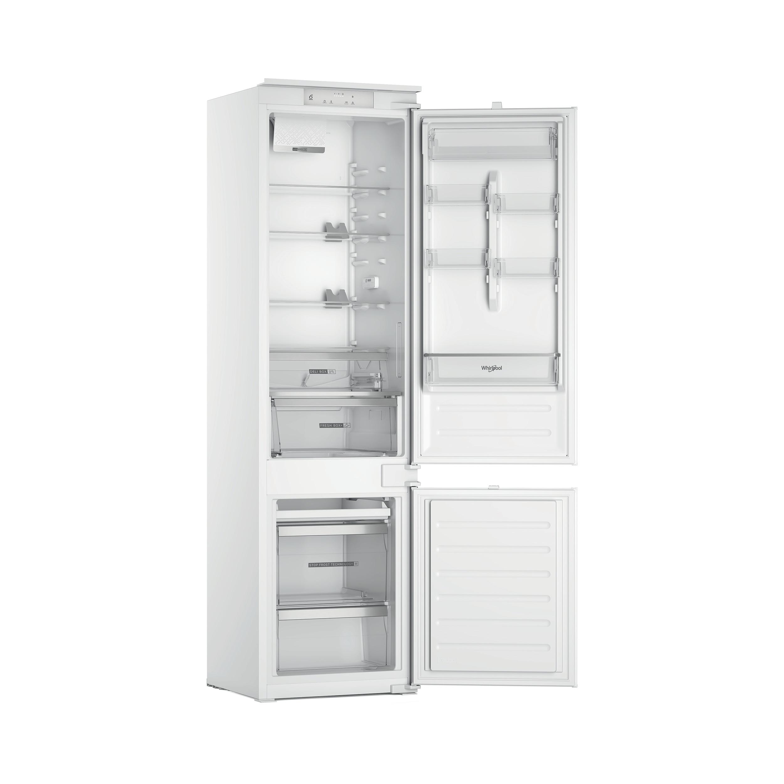 Whirlpool Šaldytuvo / šaldiklio kombinacija Įmontuojama WHC20D023D1 SF Balta 2 doors Perspective open