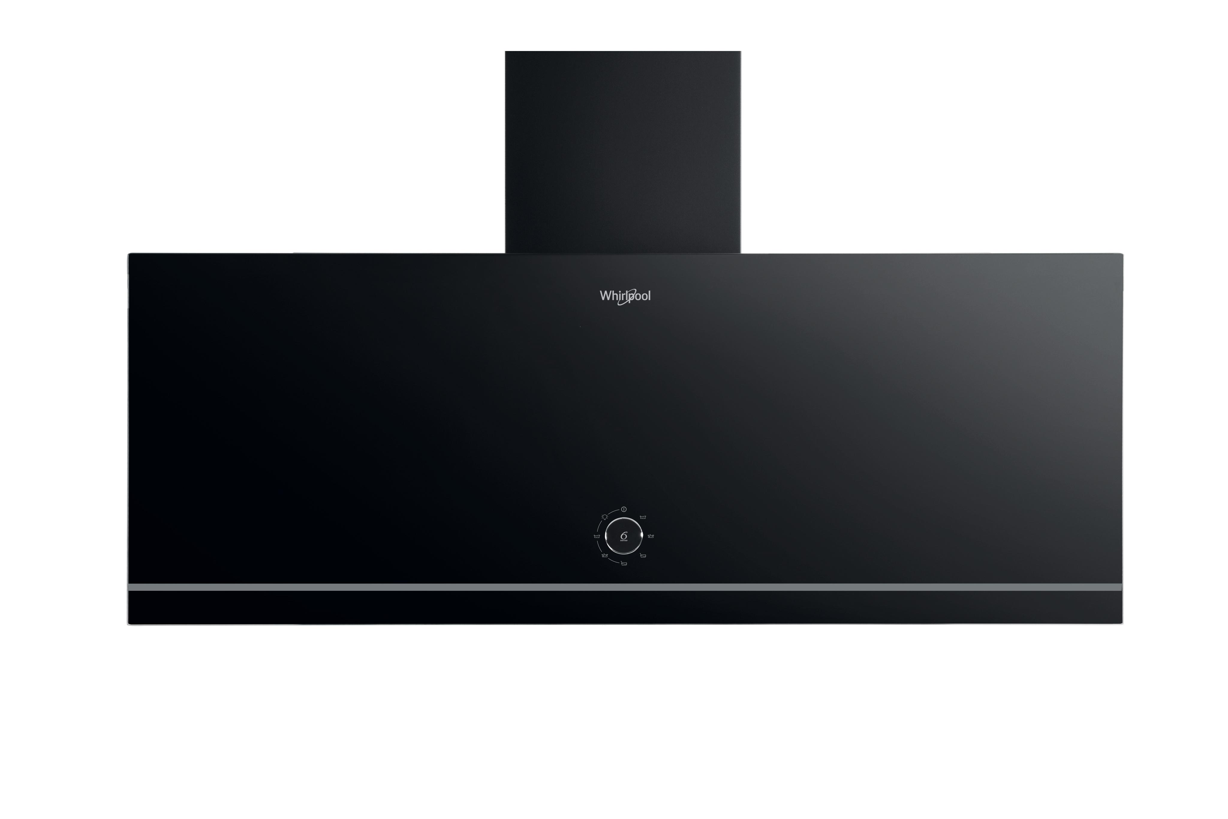 Whirlpool Hotte Encastrable WHVA 92F LM K Noir Pose-libre Mécanique Frontal