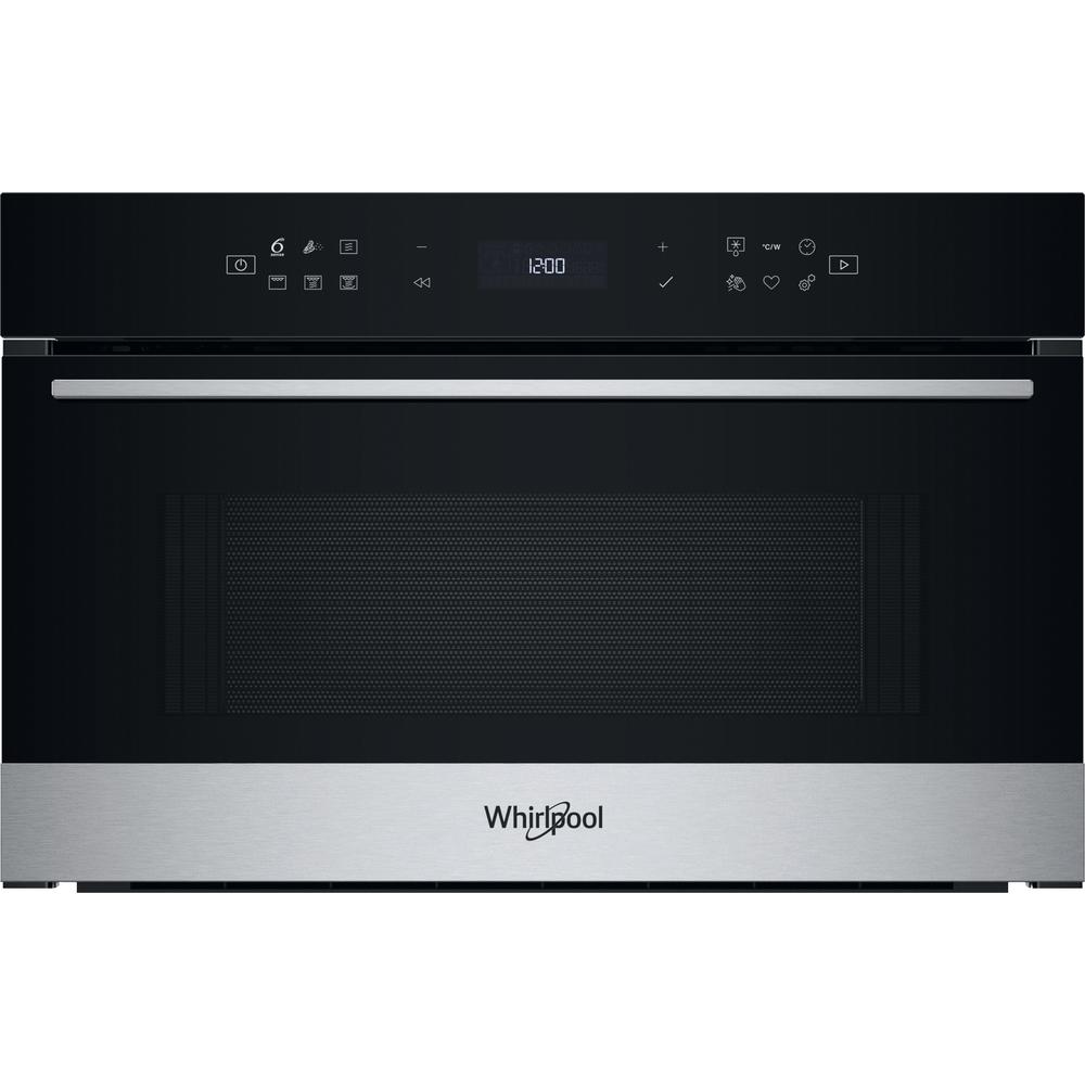Whirlpool Mikroviļņu krāsns Iebūvējams WMD7O4TX Nerūsējošā tērauda Elektronisks 31 Mikroviļņi + Grila funkcija 1000 Frontal