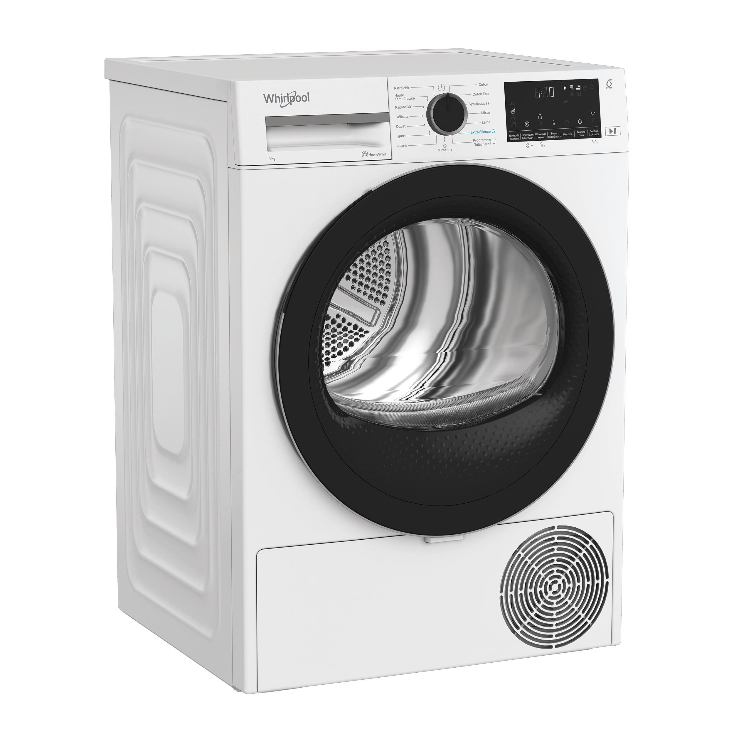 Whirlpool Sèche-linge C WD 94M WBS FR Blanc Perspective