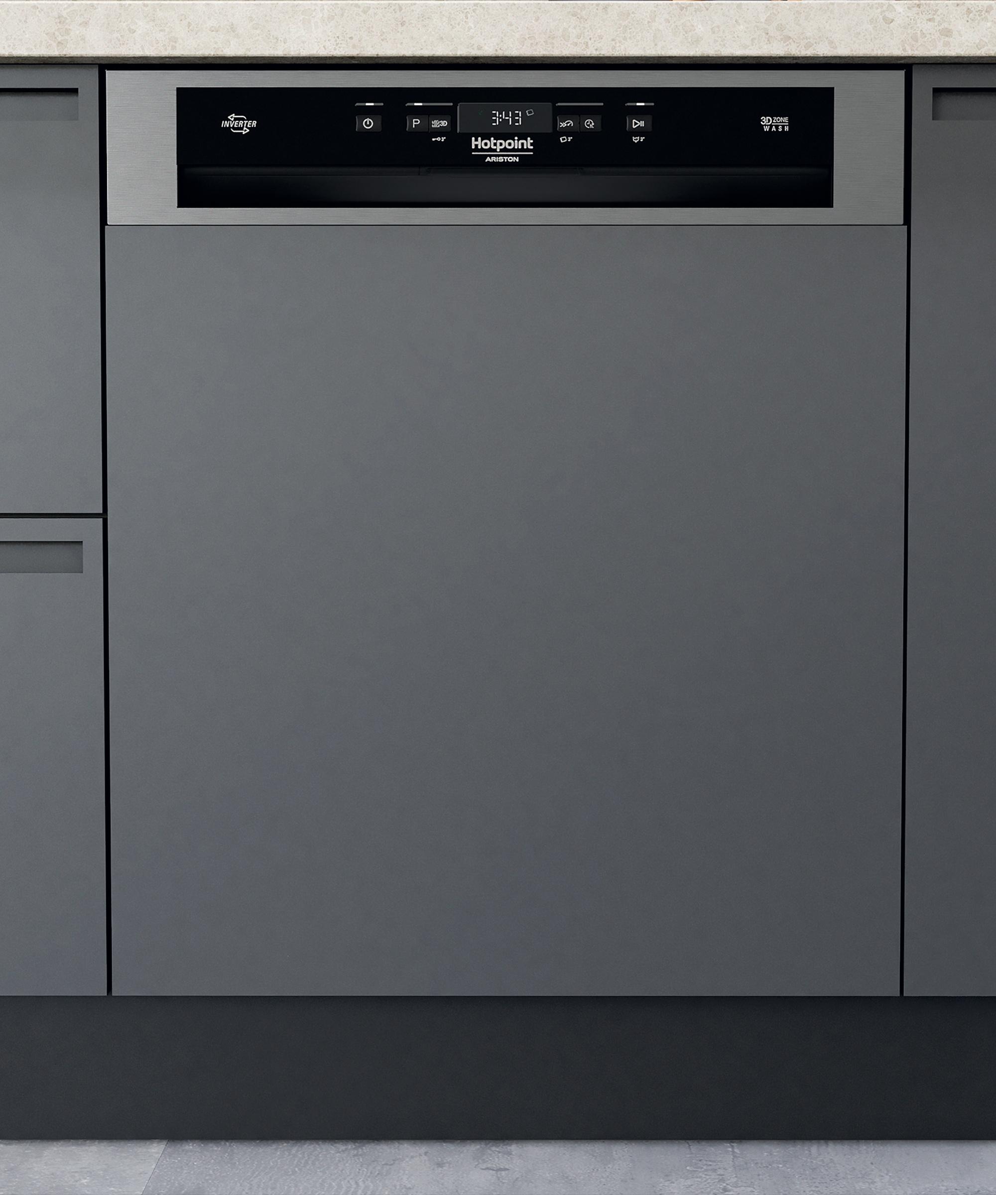 Hotpoint_Ariston Lave-vaisselle Encastrable HA3PB14BN7A0X Semi encastrable B Frontal
