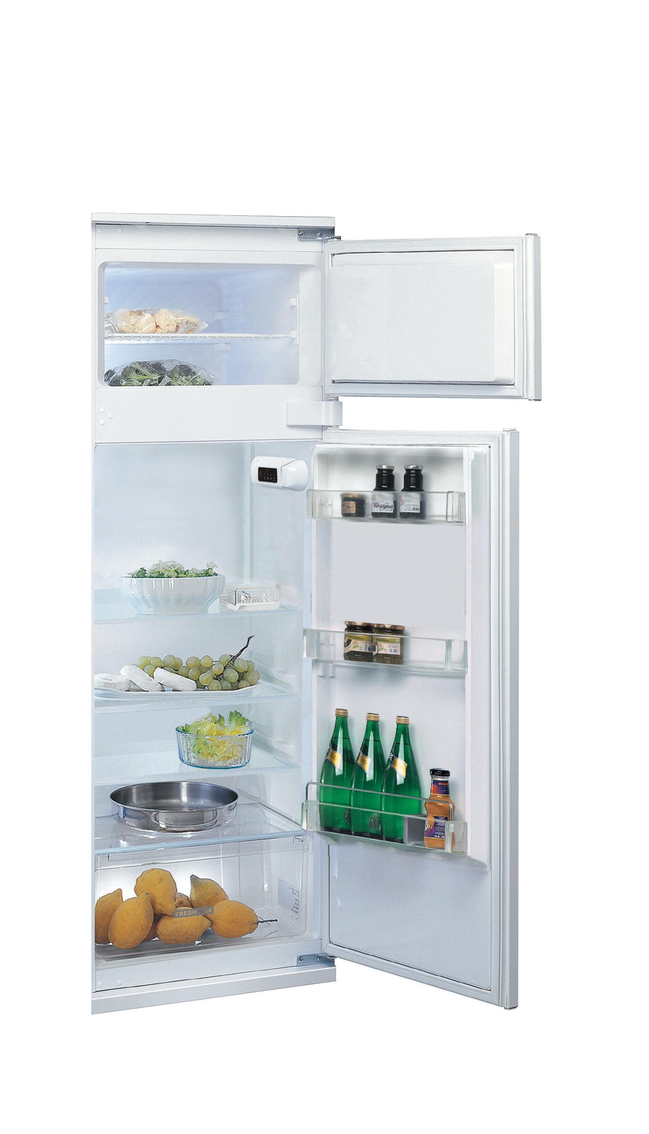 Whirlpool Hűtő/fagyasztó kombináció Beépíthető ART 3802 Acél 2 doors Perspective open