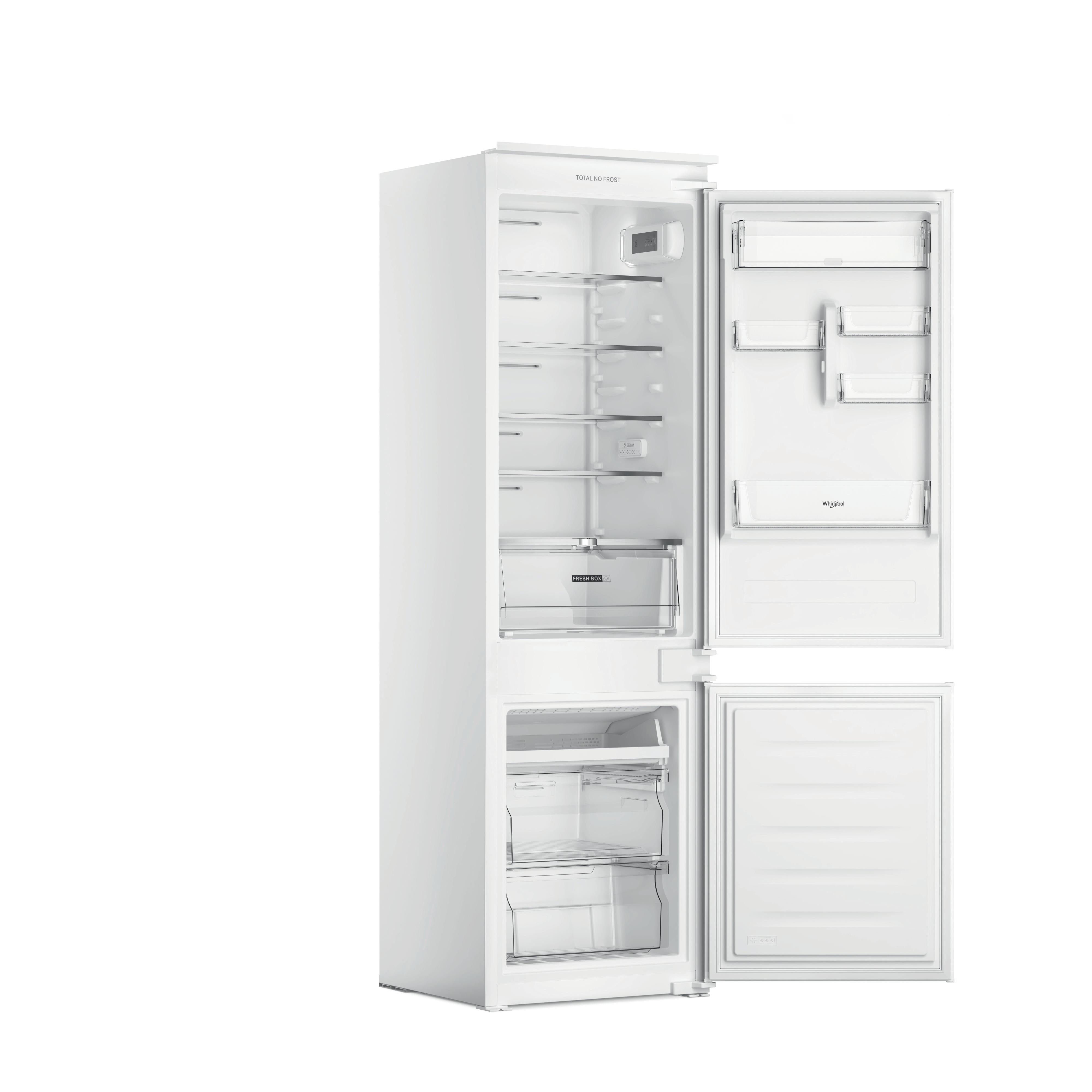 Whirlpool Fridge/freezer combination Built-in WHC18 T111 UK White 2 doors Perspective open
