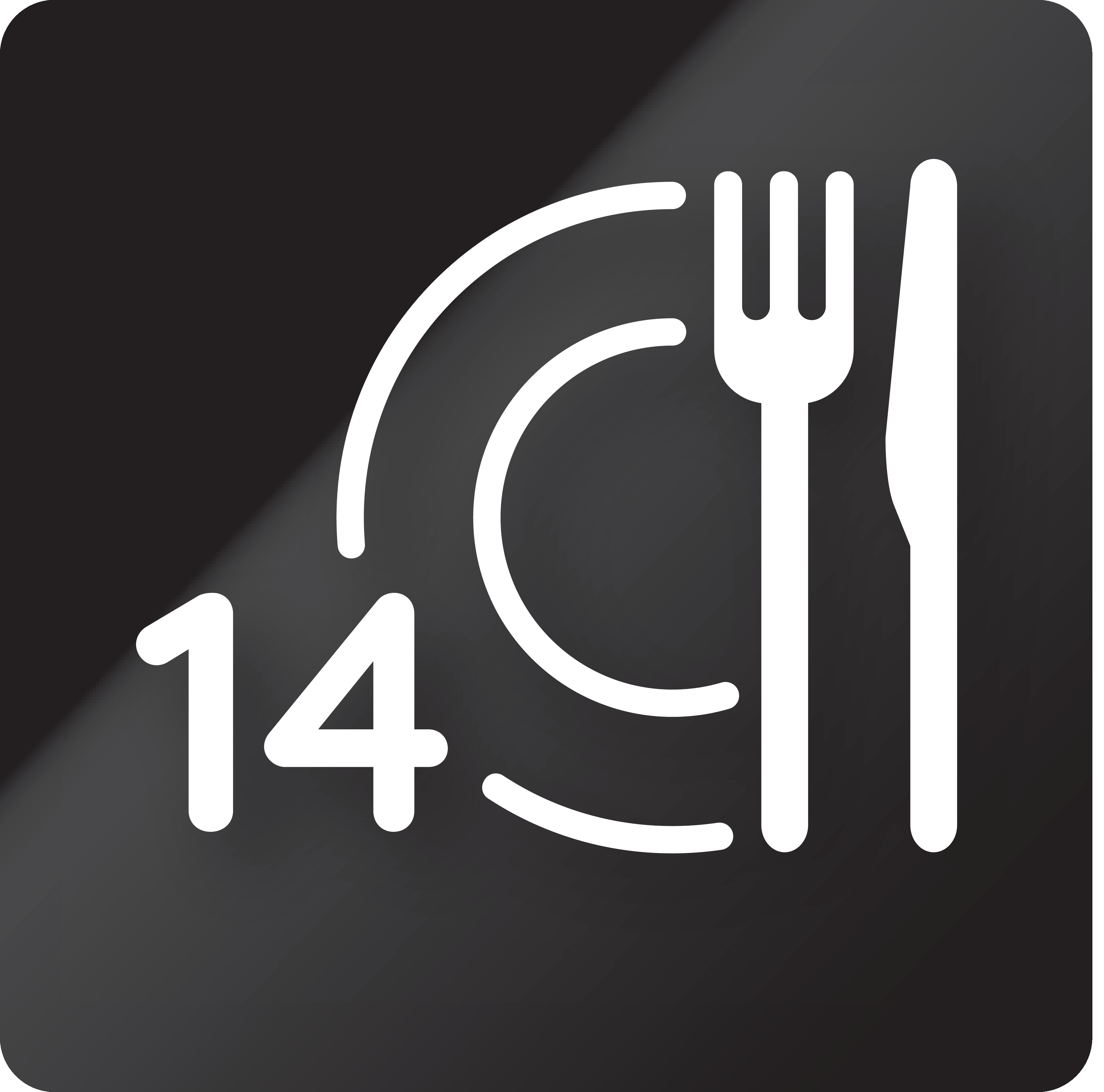 14 couverts standard