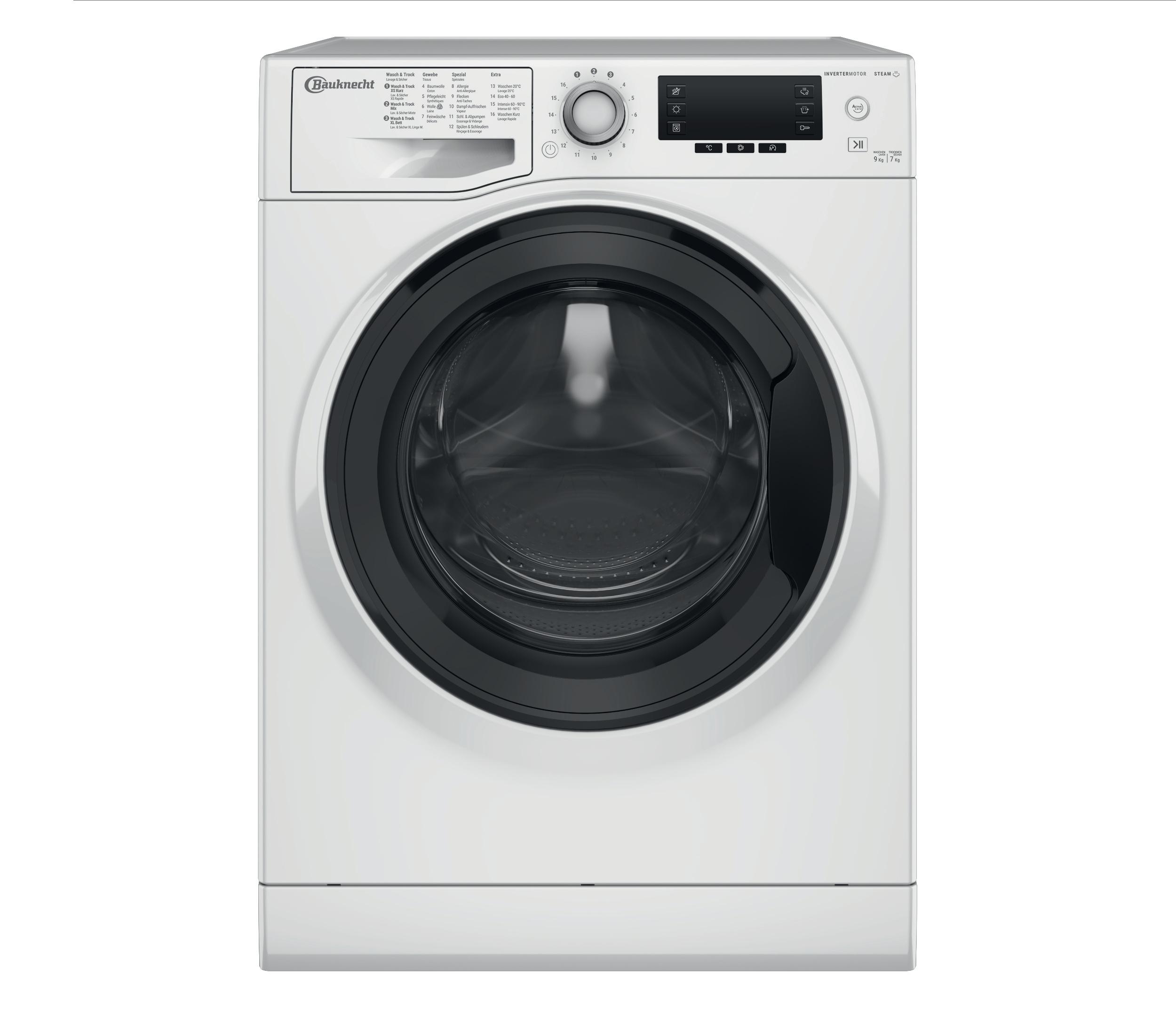 Bauknecht Lavasciugabiancheria Apparecchio a posa libera WATR 97260 N Bianco Caricatori frontali Frontal