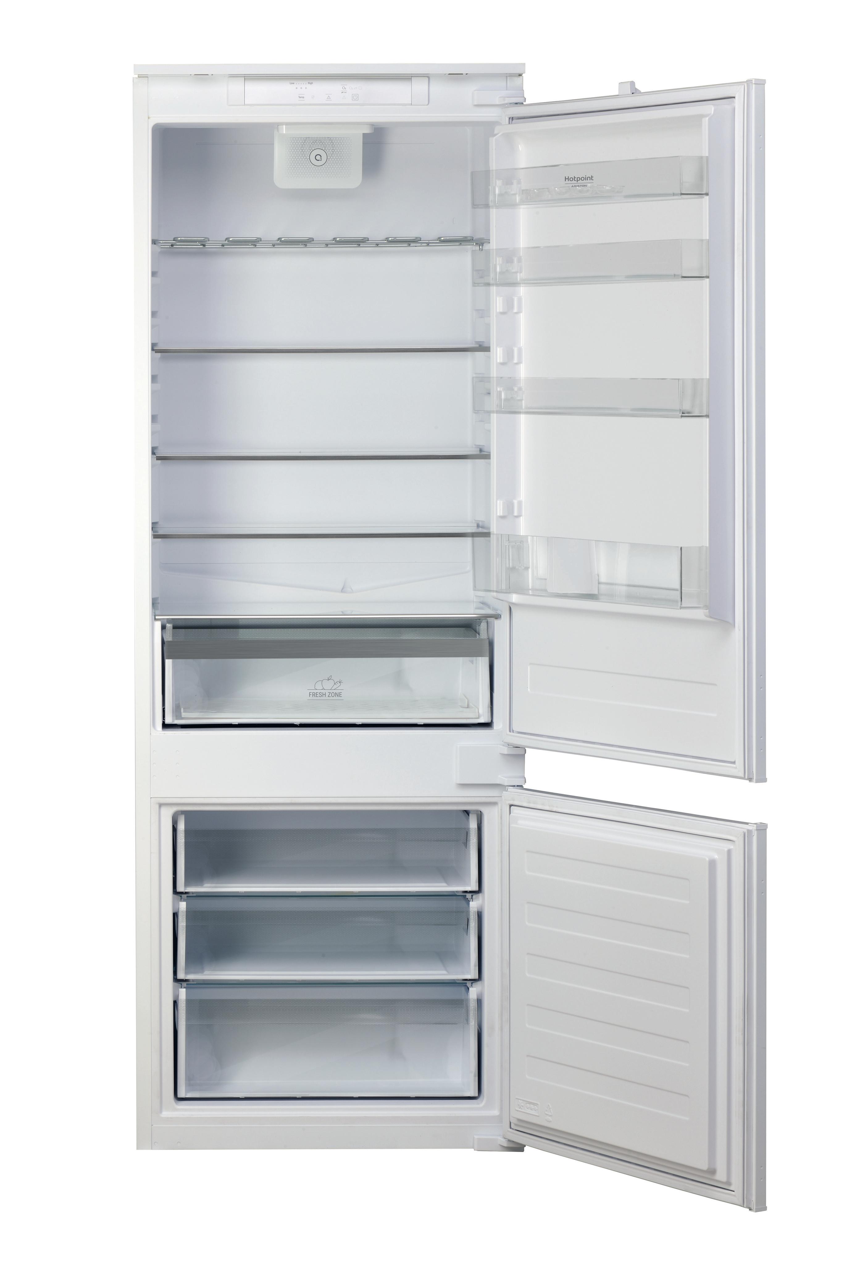 Hotpoint_Ariston Chłodziarka/zamrażarka Zabudowa BCB 4010 E O31 Biały Dwudrzwiow(y)a Frontal open