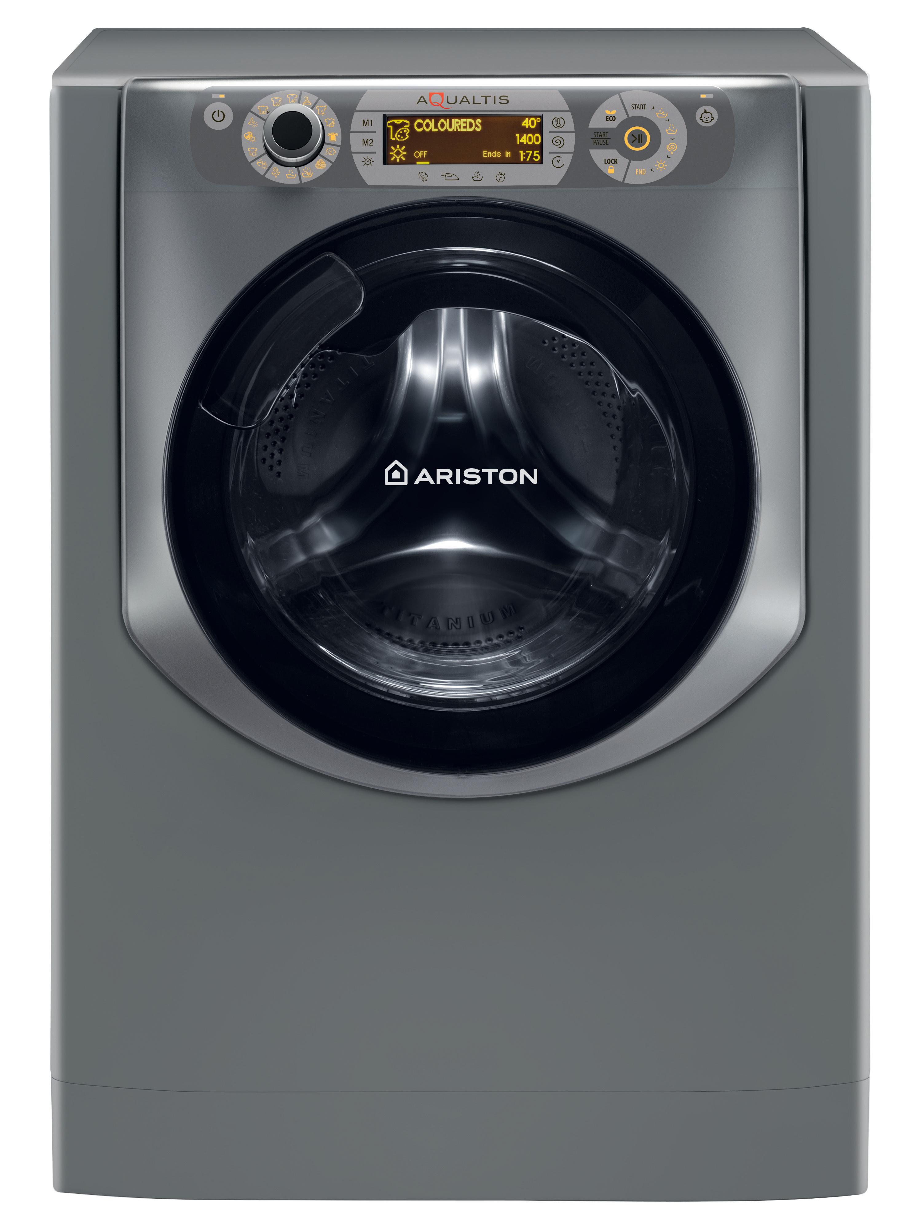 Ariston Washer dryer Free-standing AQD1070D 497X EX Silver Front loader Frontal