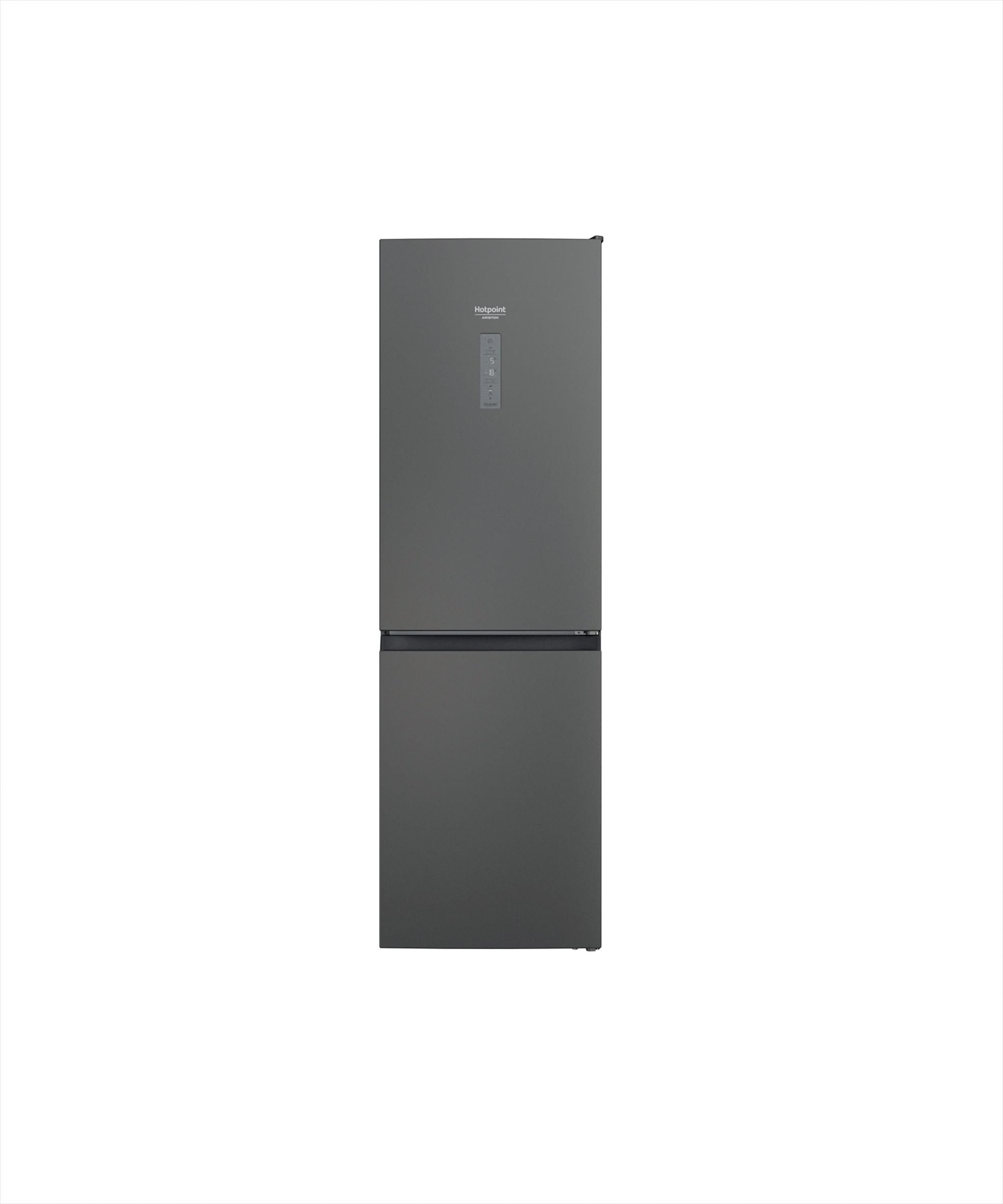 Hotpoint_Ariston Chłodziarka/zamrażarka Wolnostojący HAFC8 TT33SK O3 Silver Black Dwudrzwiow(y)a Frontal